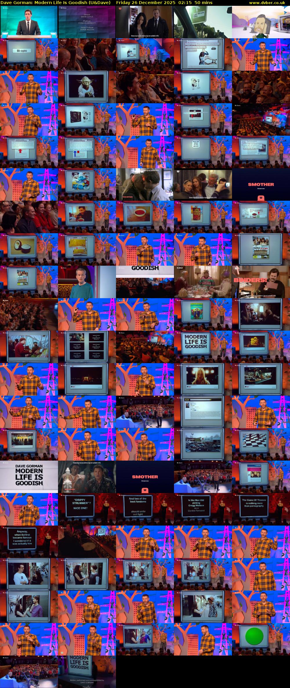 Dave Gorman: Modern Life Is Goodish (U&Dave) Friday 26 December 2025 02:15 - 03:05