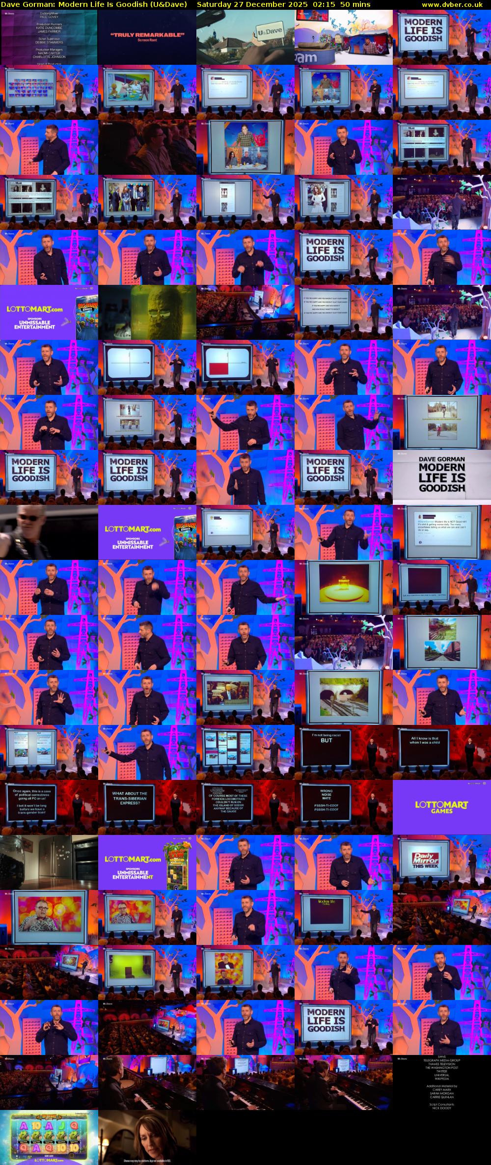 Dave Gorman: Modern Life Is Goodish (U&Dave) Saturday 27 December 2025 02:15 - 03:05