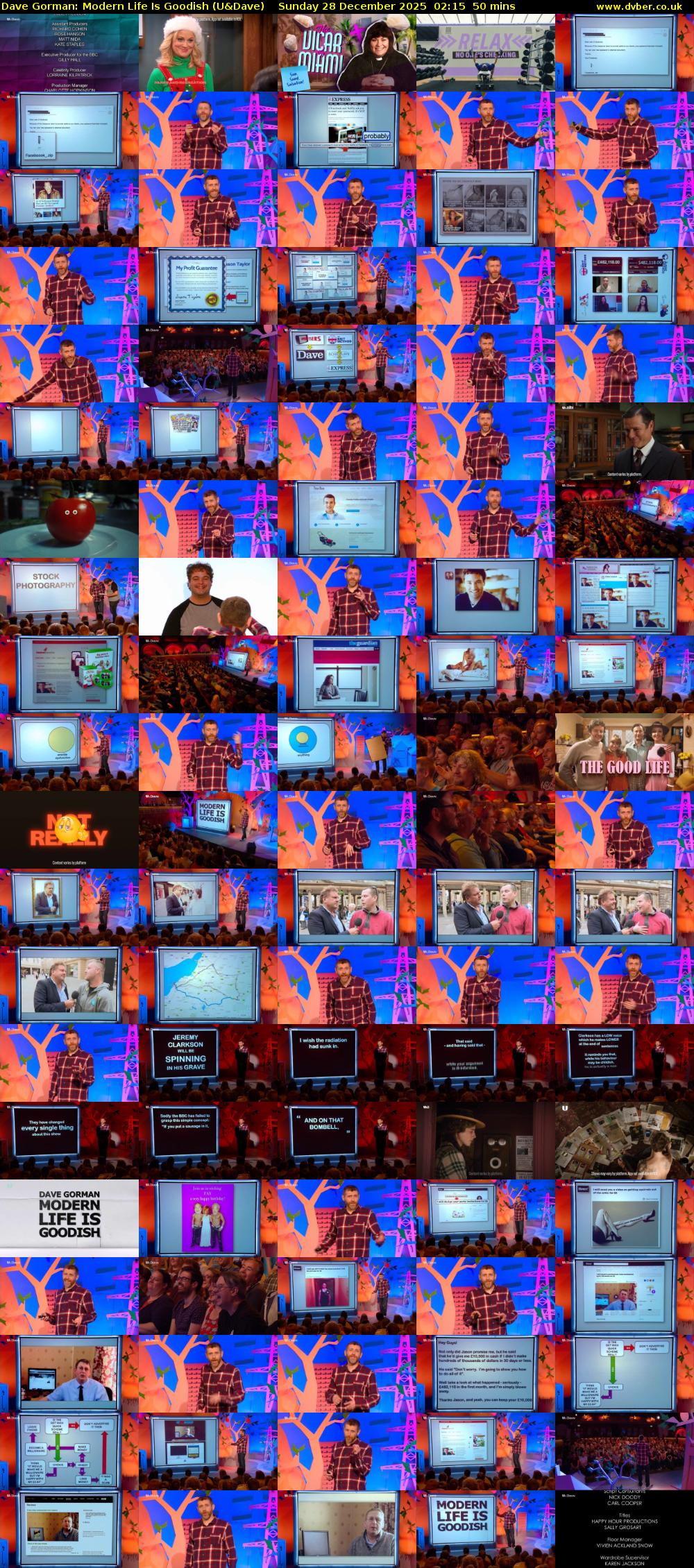 Dave Gorman: Modern Life Is Goodish (U&Dave) Sunday 28 December 2025 02:15 - 03:05