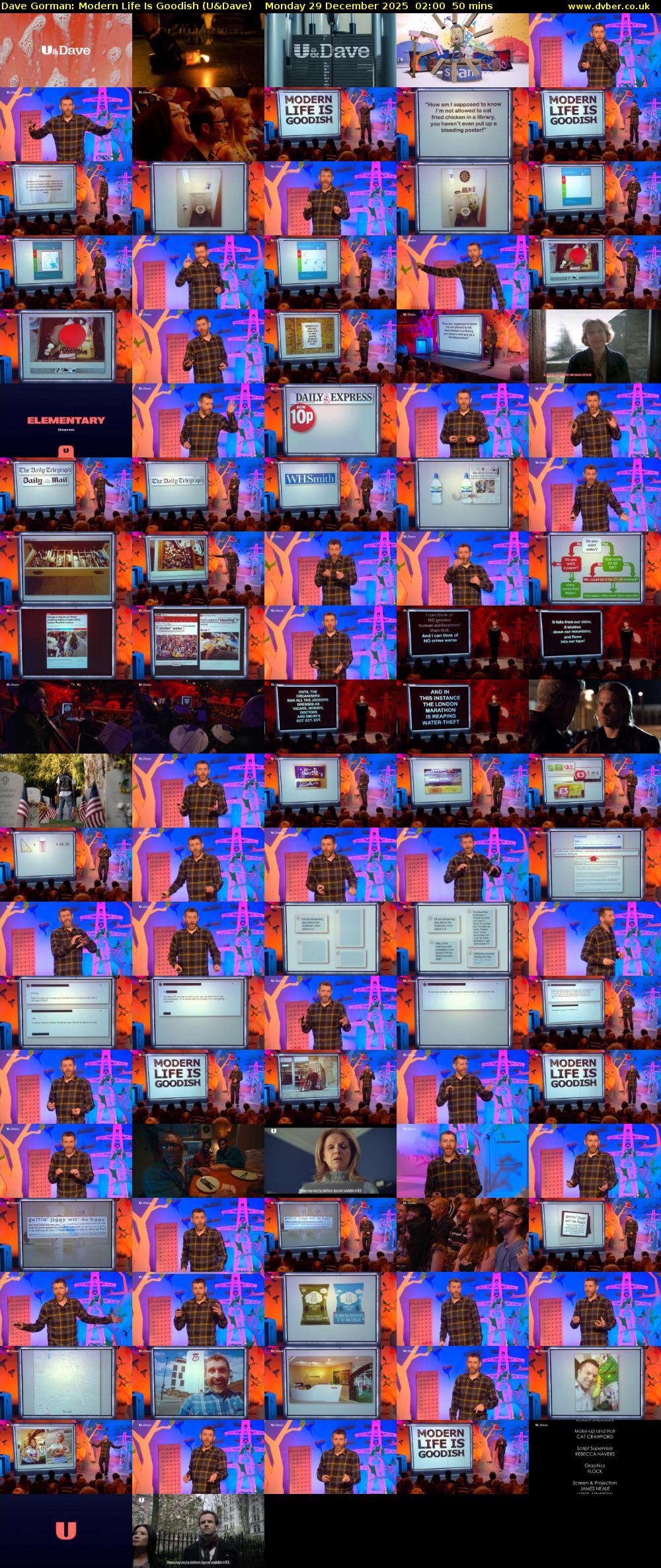 Dave Gorman: Modern Life Is Goodish (U&Dave) Monday 29 December 2025 02:00 - 02:50