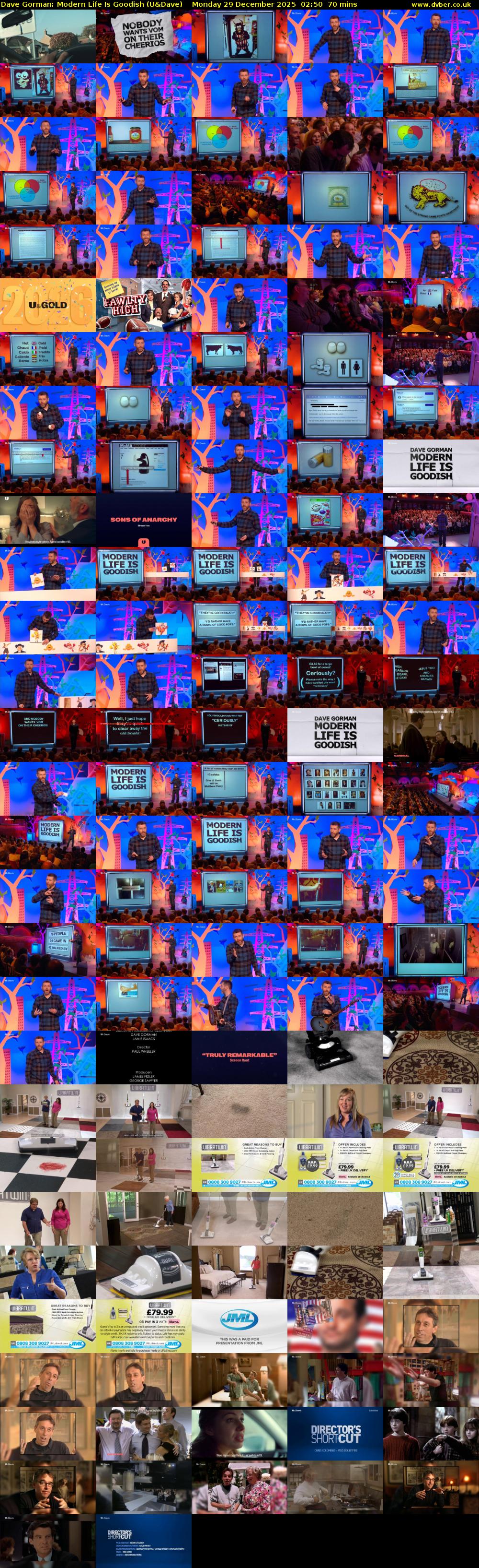 Dave Gorman: Modern Life Is Goodish (U&Dave) Monday 29 December 2025 02:50 - 04:00