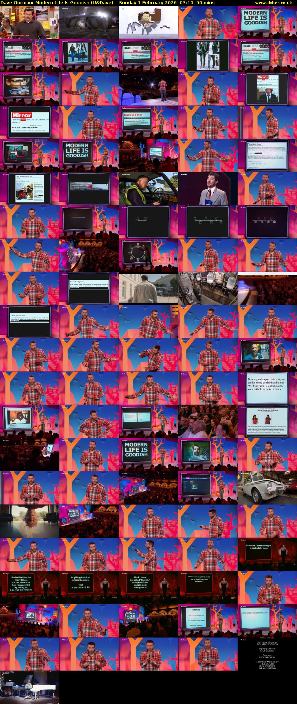 Dave Gorman: Modern Life Is Goodish (U&Dave) Sunday 1 February 2026 03:10 - 04:00