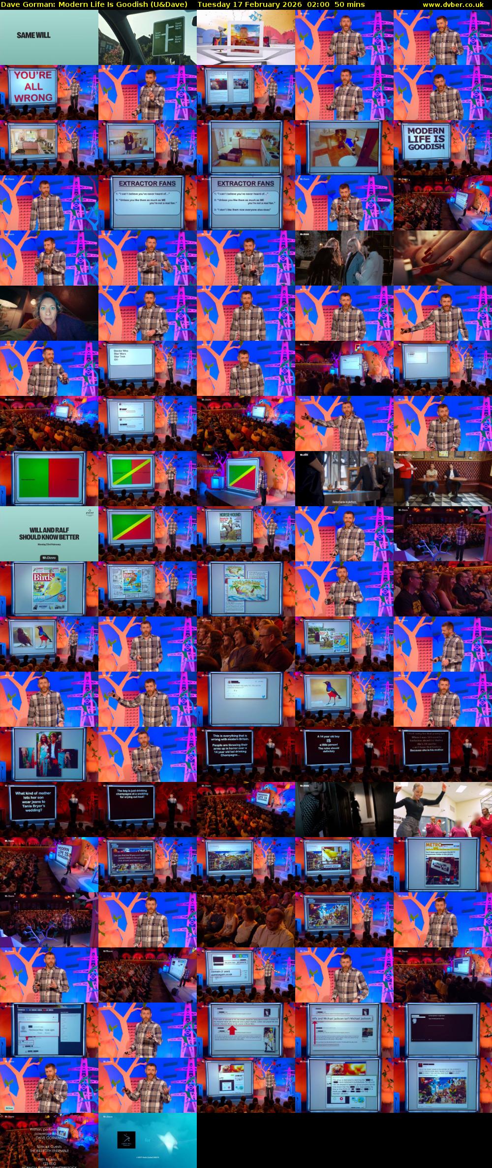 Dave Gorman: Modern Life Is Goodish (U&Dave) Tuesday 17 February 2026 02:00 - 02:50