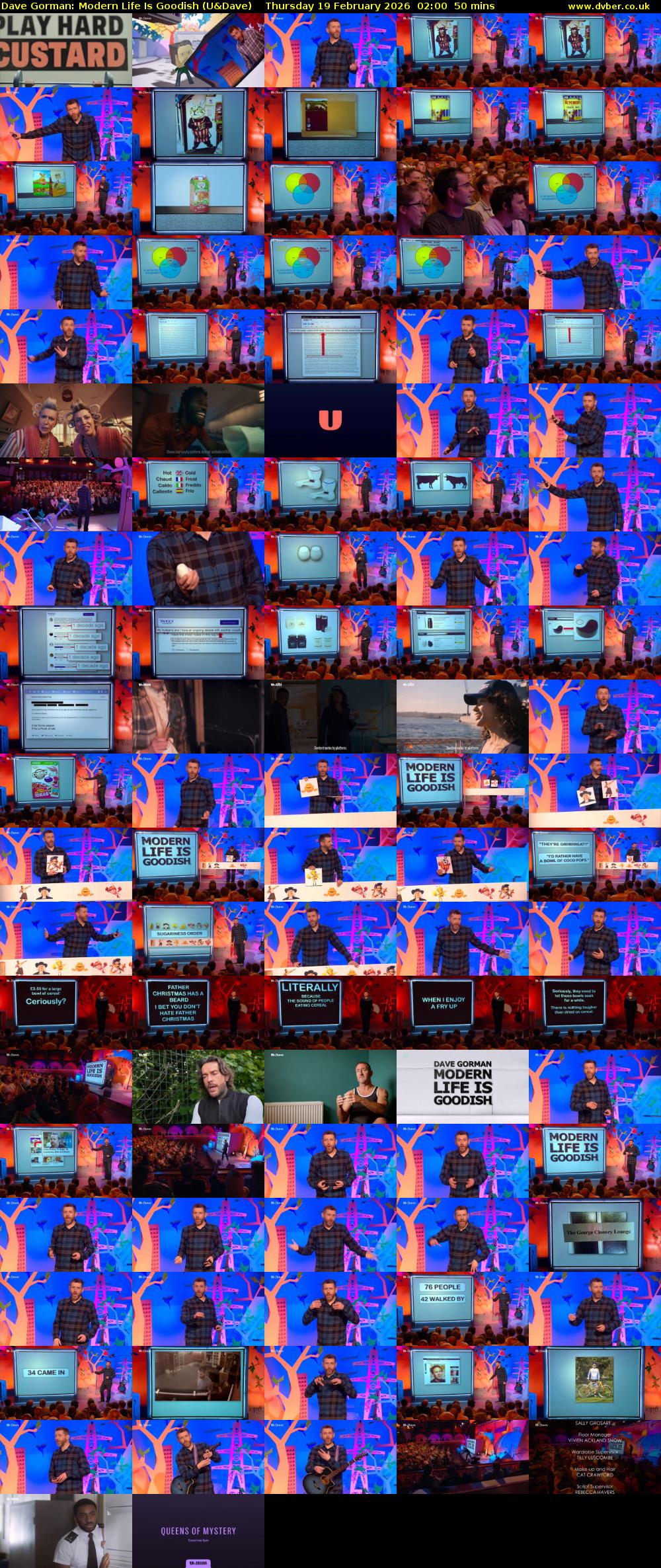 Dave Gorman: Modern Life Is Goodish (U&Dave) Thursday 19 February 2026 02:00 - 02:50