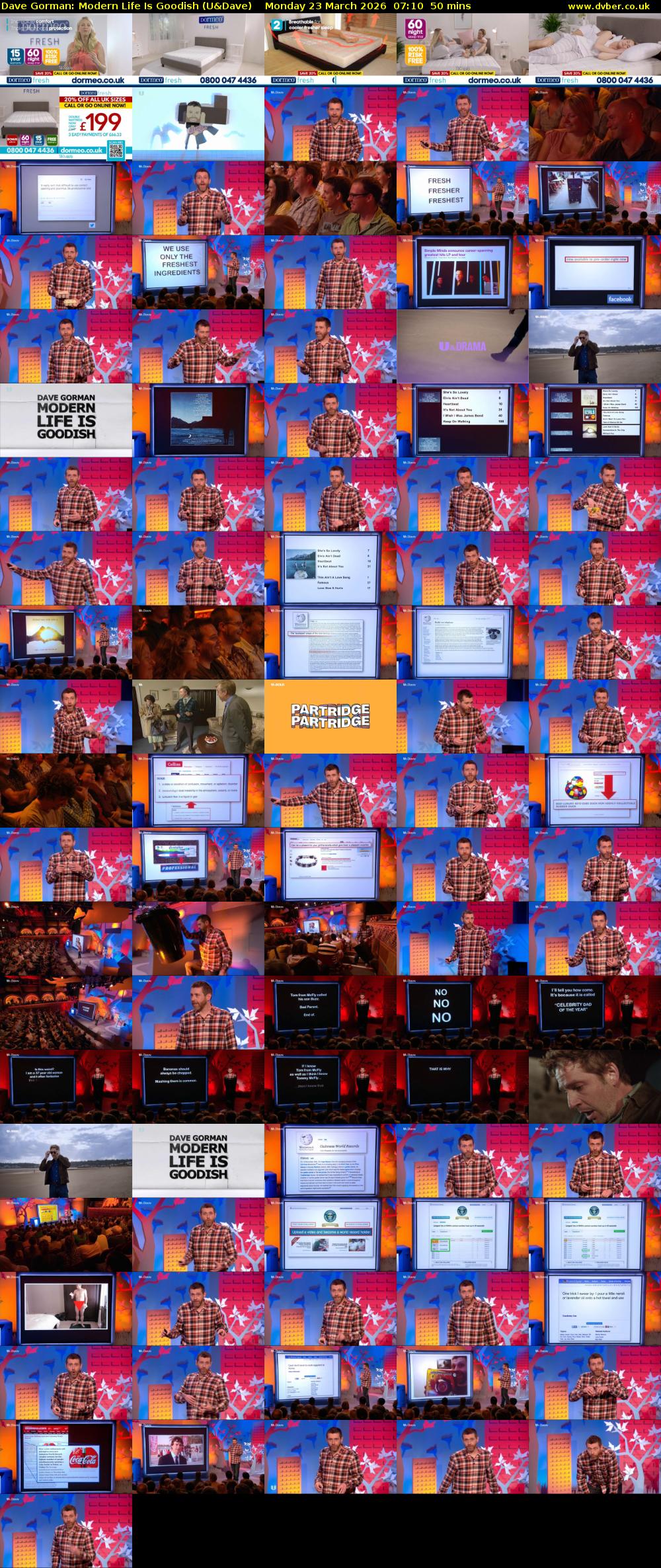 Dave Gorman: Modern Life Is Goodish (U&Dave) Monday 23 March 2026 07:10 - 08:00