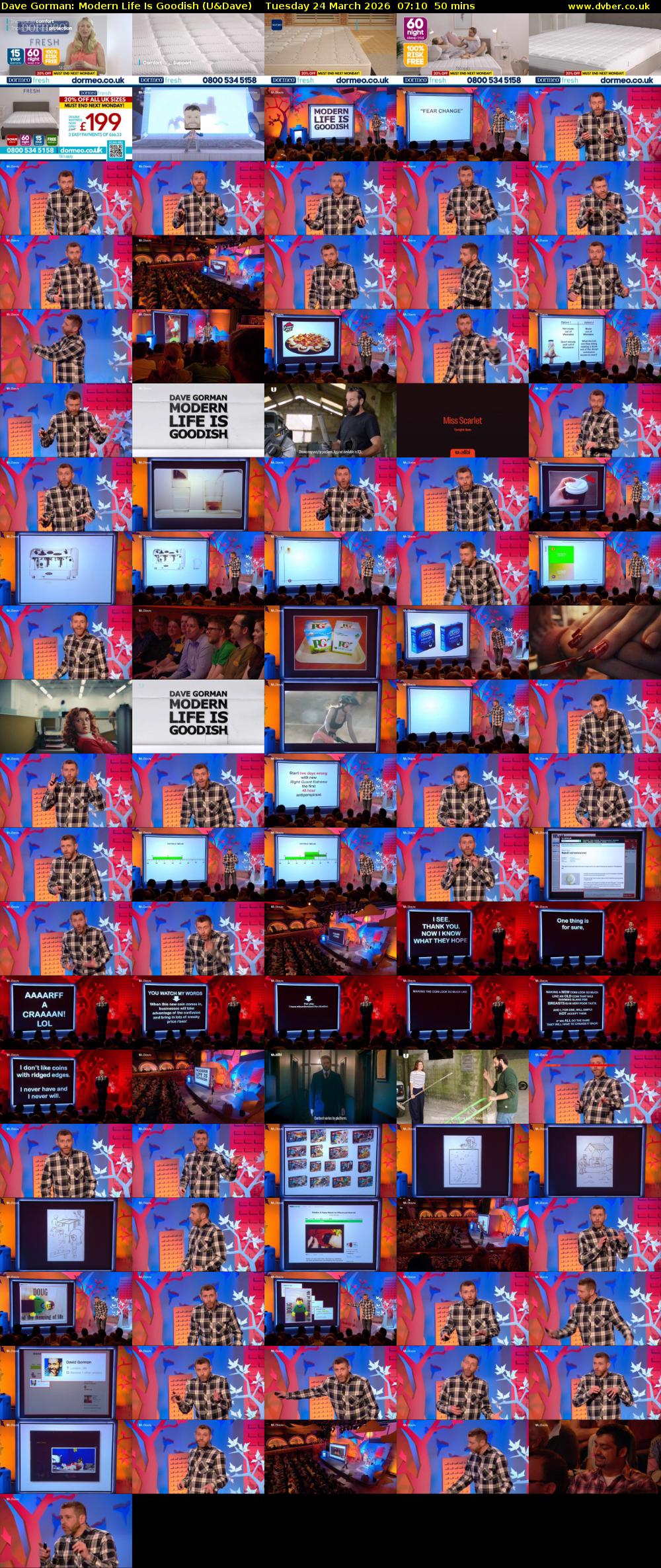 Dave Gorman: Modern Life Is Goodish (U&Dave) Tuesday 24 March 2026 07:10 - 08:00