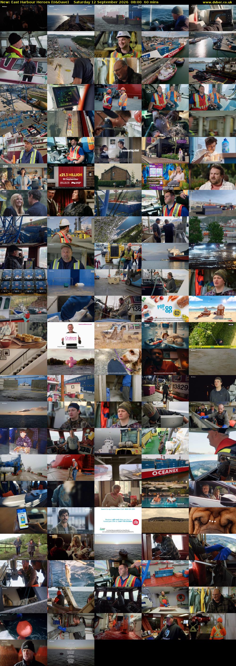 East Harbour Heroes (U&Dave) Saturday 12 September 2026 08:00 - 09:00