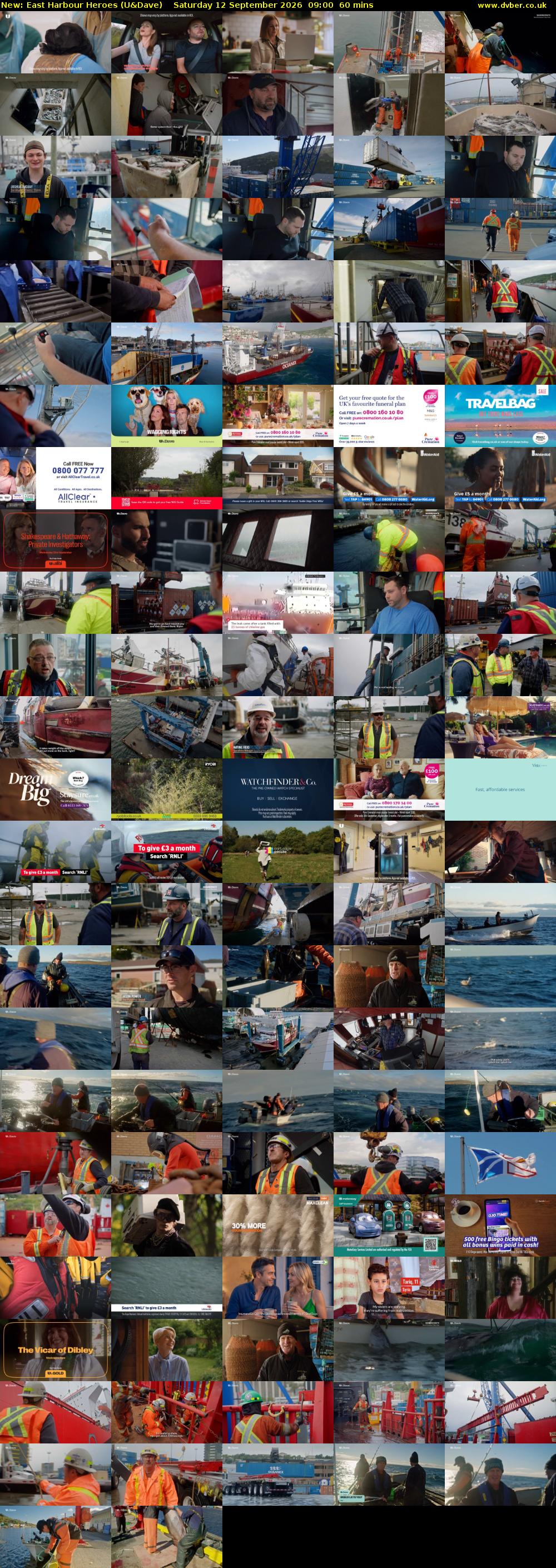 East Harbour Heroes (U&Dave) Saturday 12 September 2026 09:00 - 10:00
