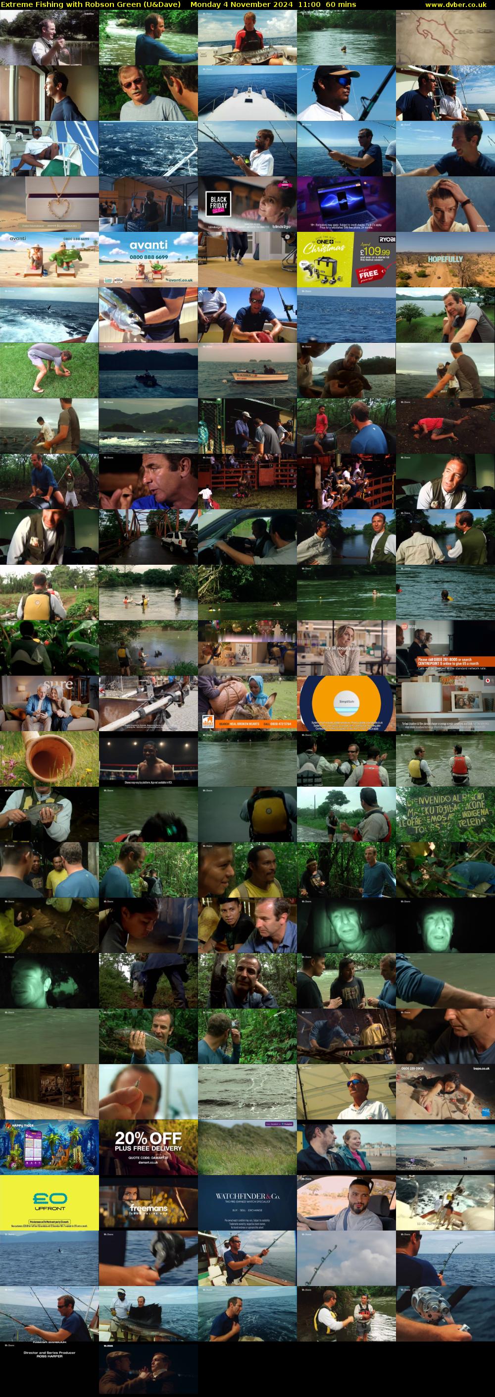Extreme Fishing with Robson Green (U&Dave) Monday 4 November 2024 11:00 - 12:00