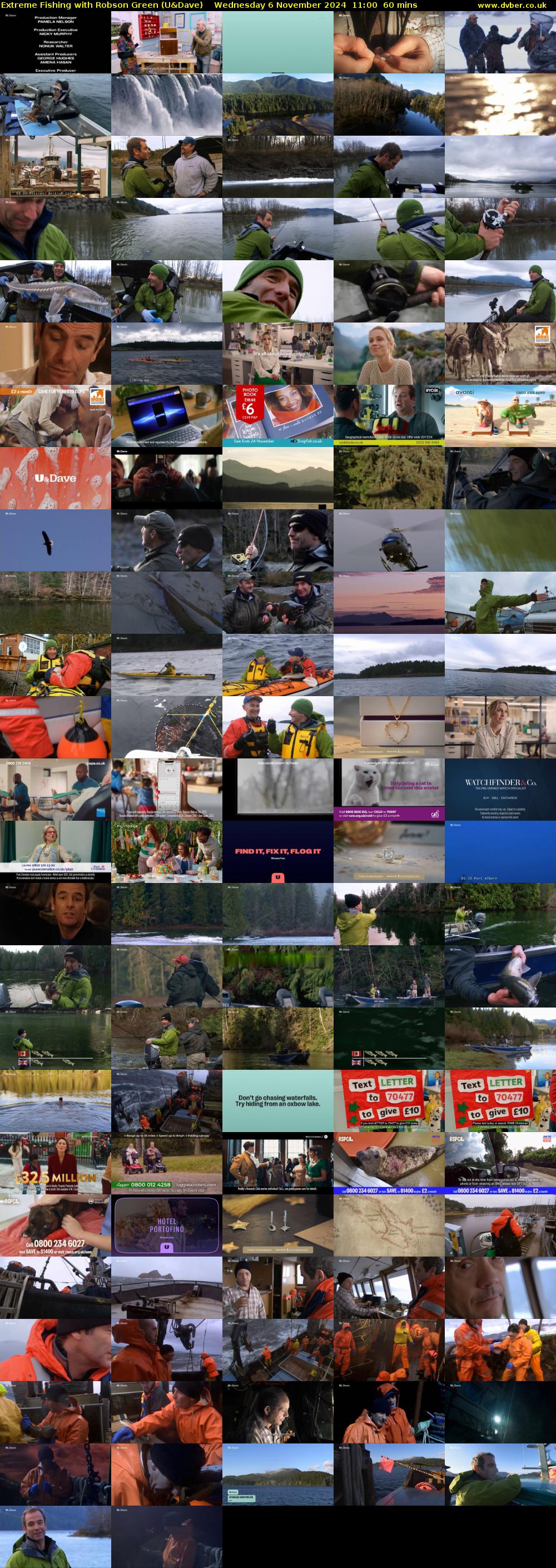 Extreme Fishing with Robson Green (U&Dave) Wednesday 6 November 2024 11:00 - 12:00
