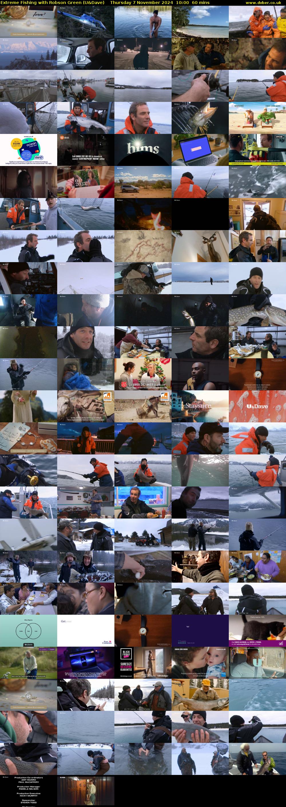Extreme Fishing with Robson Green (U&Dave) Thursday 7 November 2024 10:00 - 11:00