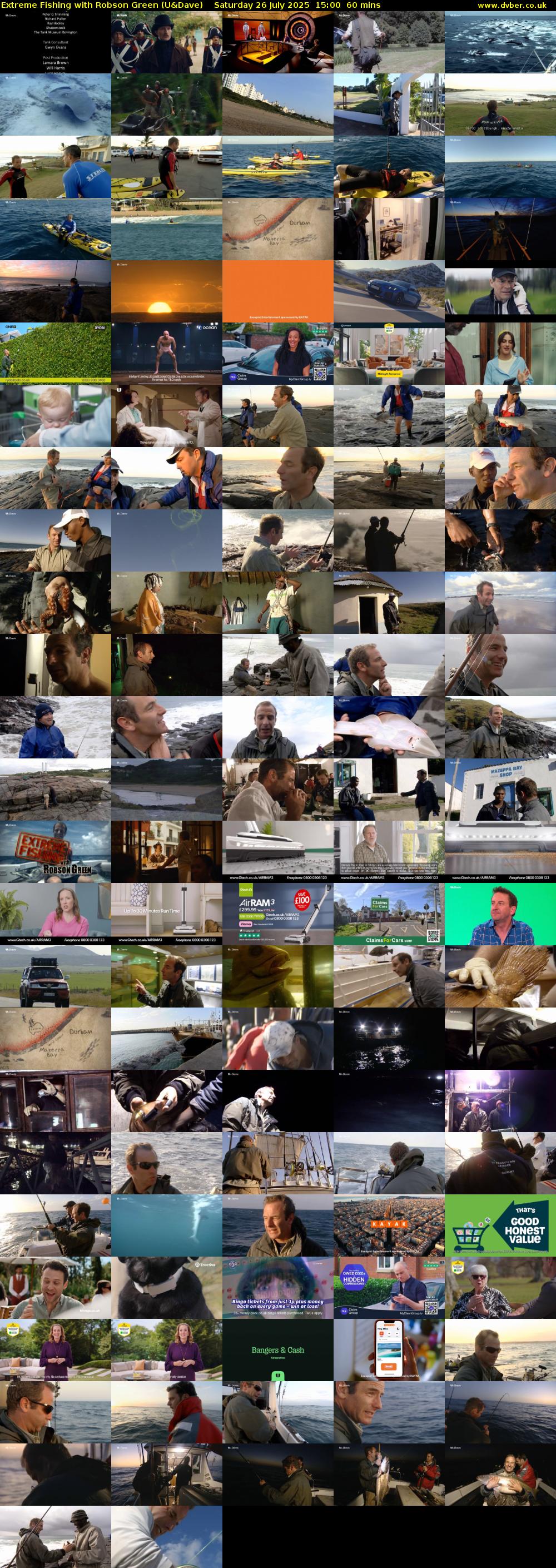 Extreme Fishing with Robson Green (U&Dave) Saturday 26 July 2025 15:00 - 16:00