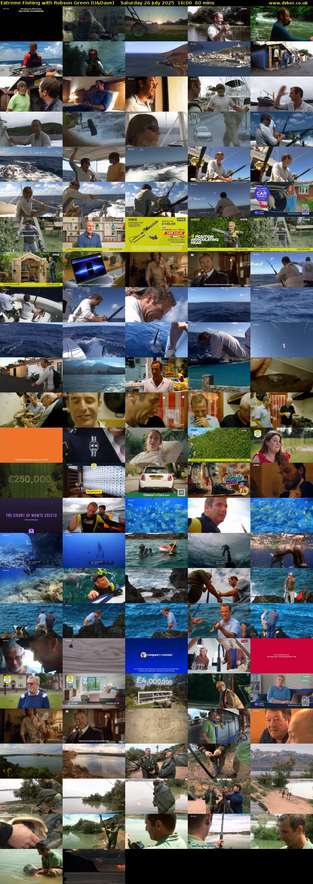 Extreme Fishing with Robson Green (U&Dave) Saturday 26 July 2025 16:00 - 17:00