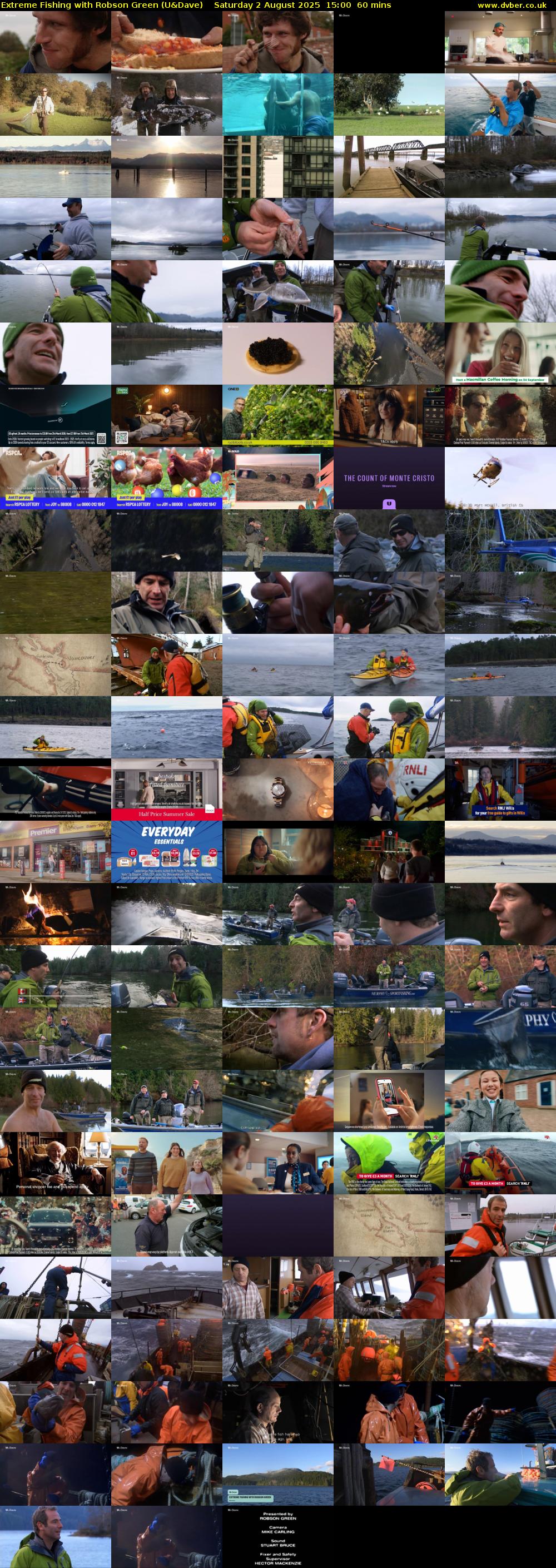 Extreme Fishing with Robson Green (U&Dave) Saturday 2 August 2025 15:00 - 16:00