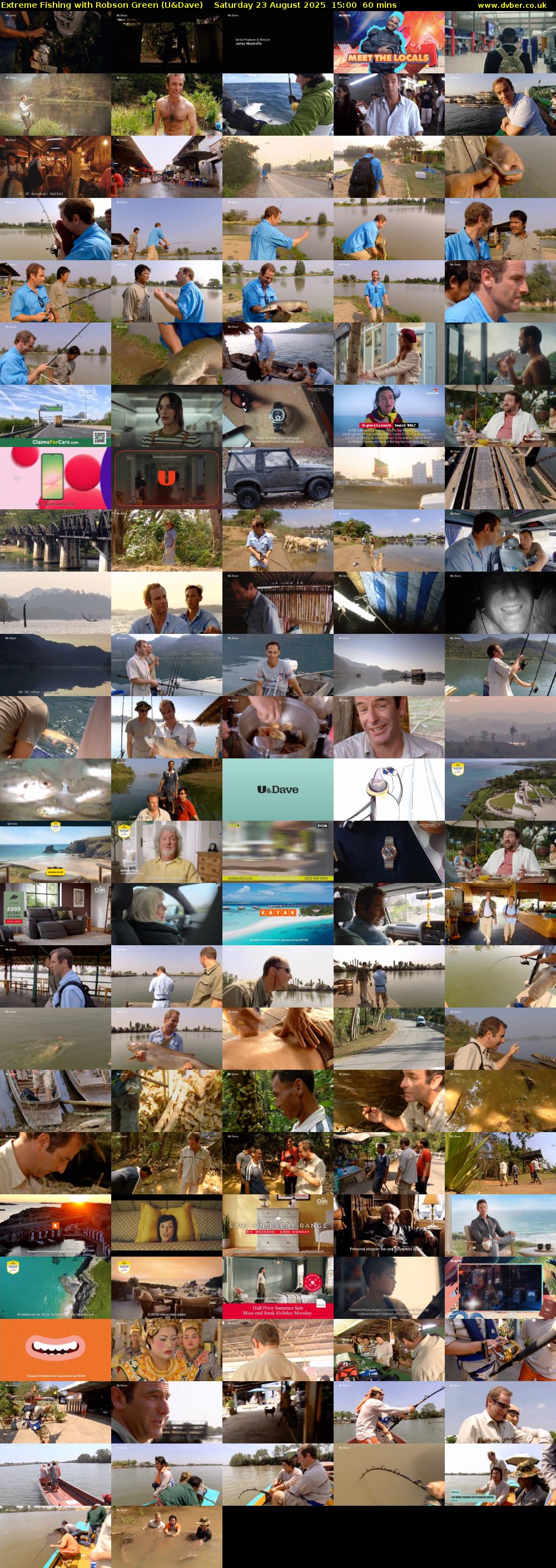 Extreme Fishing with Robson Green (U&Dave) Saturday 23 August 2025 15:00 - 16:00