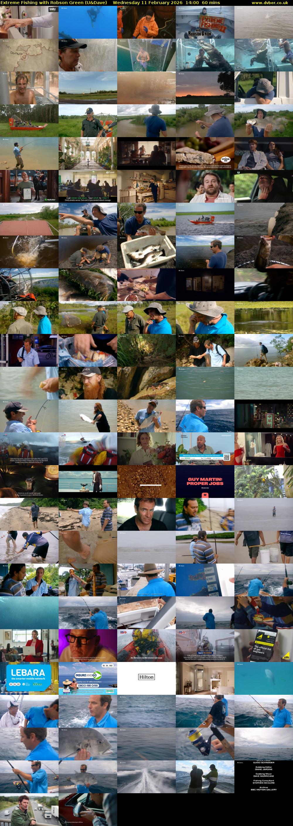 Extreme Fishing with Robson Green (U&Dave) Wednesday 11 February 2026 14:00 - 15:00