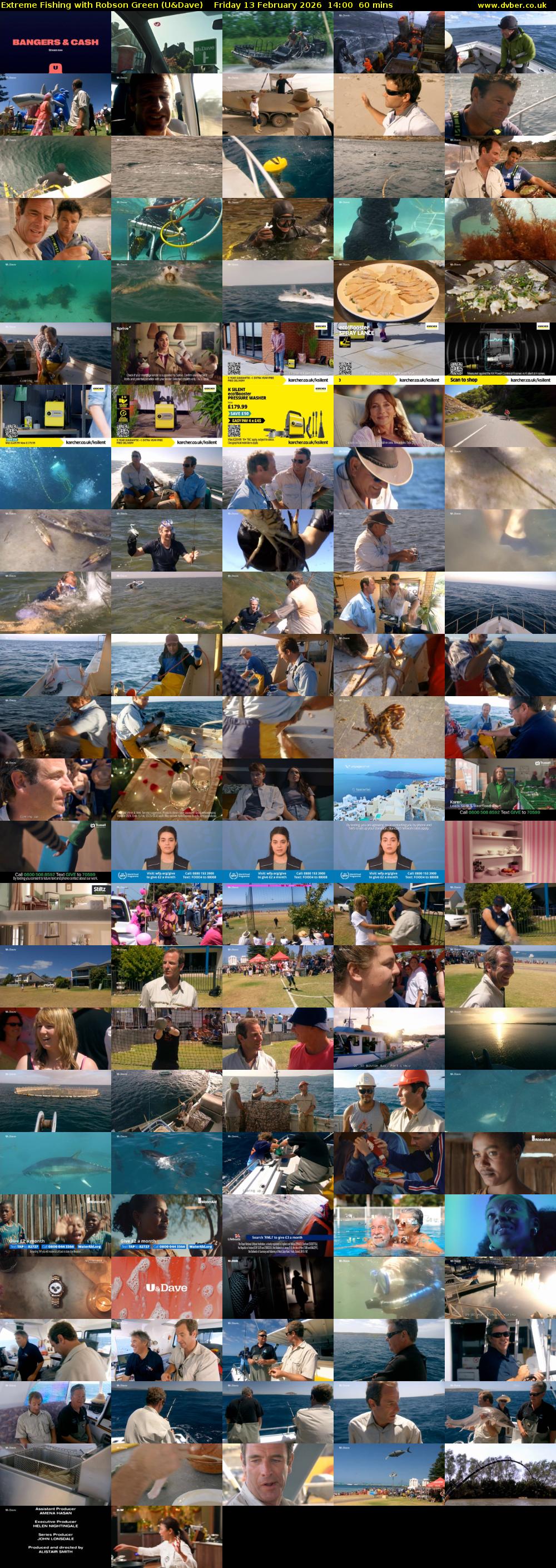 Extreme Fishing with Robson Green (U&Dave) Friday 13 February 2026 14:00 - 15:00