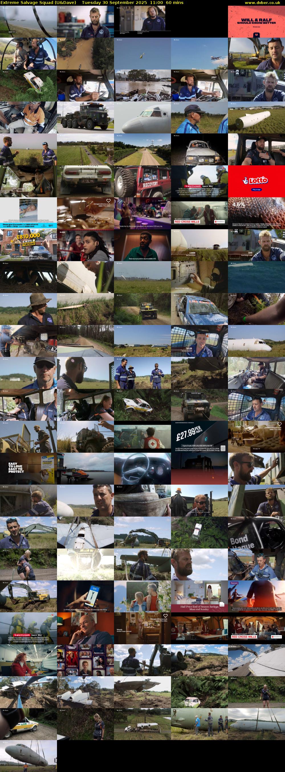 Extreme Salvage Squad (U&Dave) Tuesday 30 September 2025 11:00 - 12:00