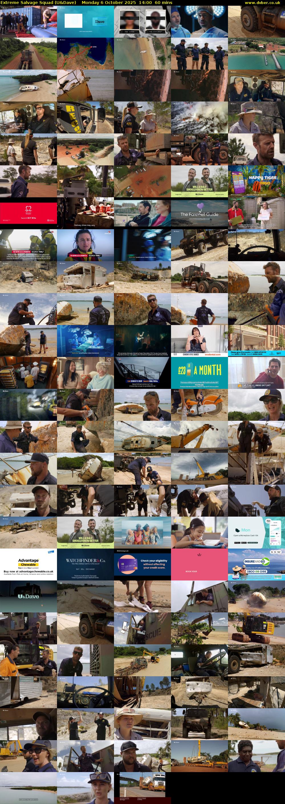 Extreme Salvage Squad (U&Dave) Monday 6 October 2025 14:00 - 15:00