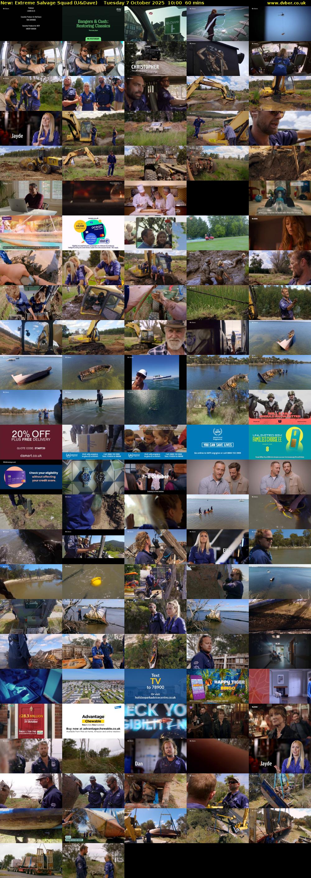 Extreme Salvage Squad (U&Dave) Tuesday 7 October 2025 10:00 - 11:00