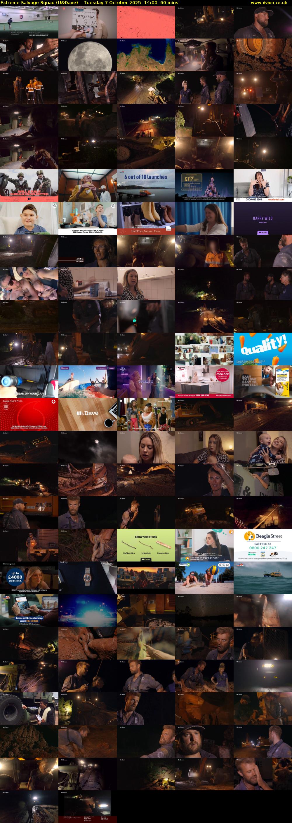 Extreme Salvage Squad (U&Dave) Tuesday 7 October 2025 14:00 - 15:00