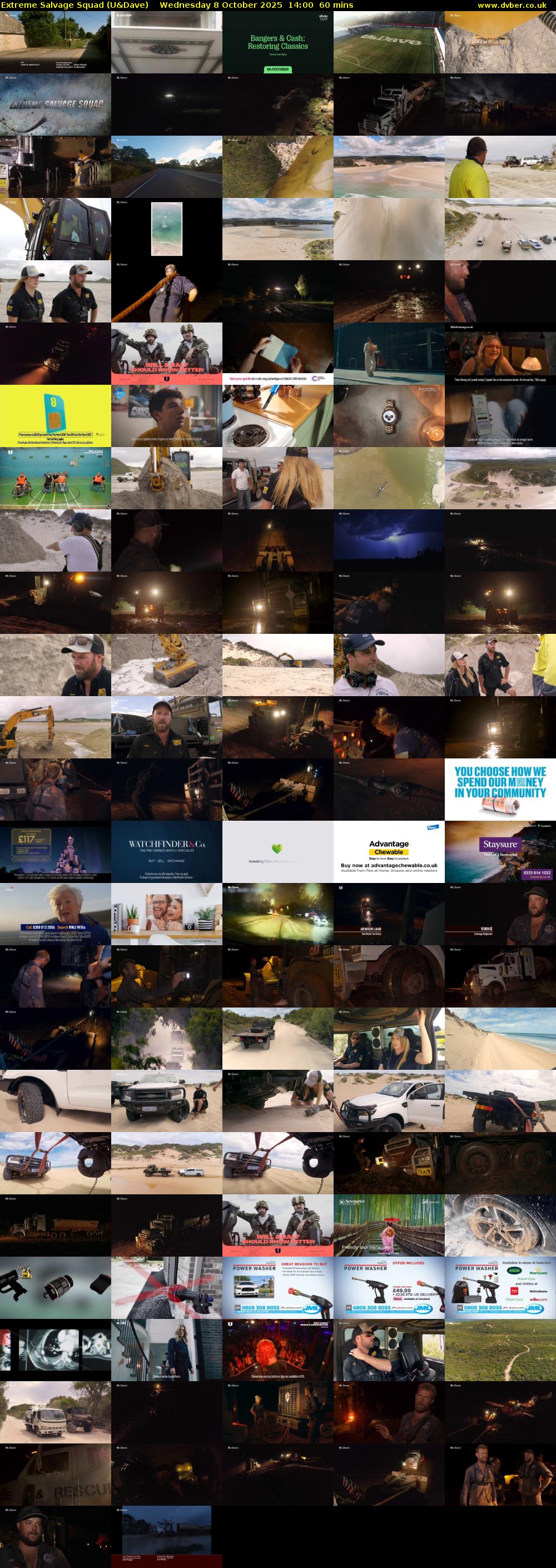 Extreme Salvage Squad (U&Dave) Wednesday 8 October 2025 14:00 - 15:00