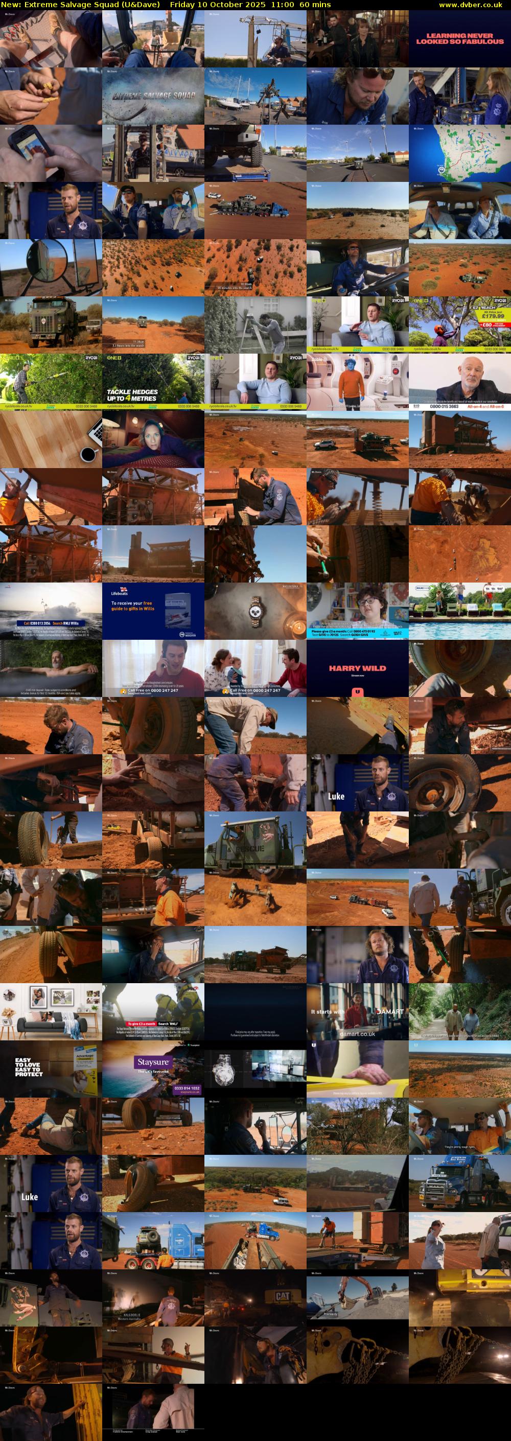 Extreme Salvage Squad (U&Dave) Friday 10 October 2025 11:00 - 12:00