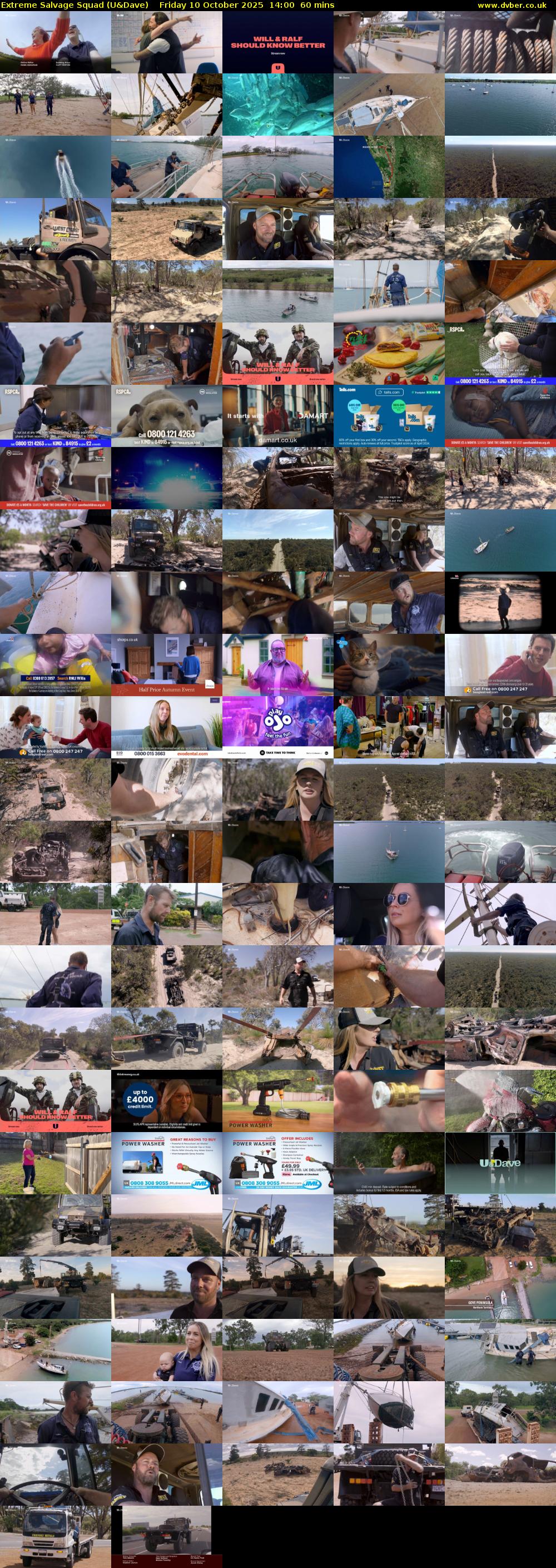 Extreme Salvage Squad (U&Dave) Friday 10 October 2025 14:00 - 15:00