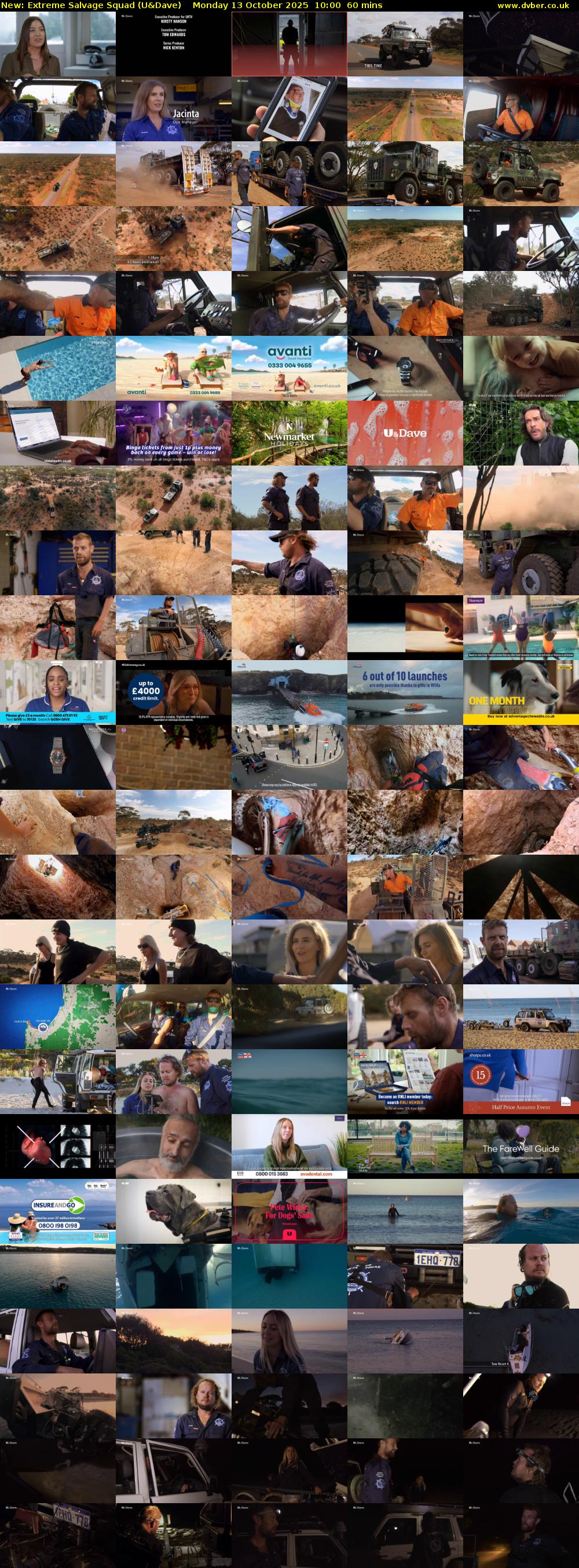 Extreme Salvage Squad (U&Dave) Monday 13 October 2025 10:00 - 11:00