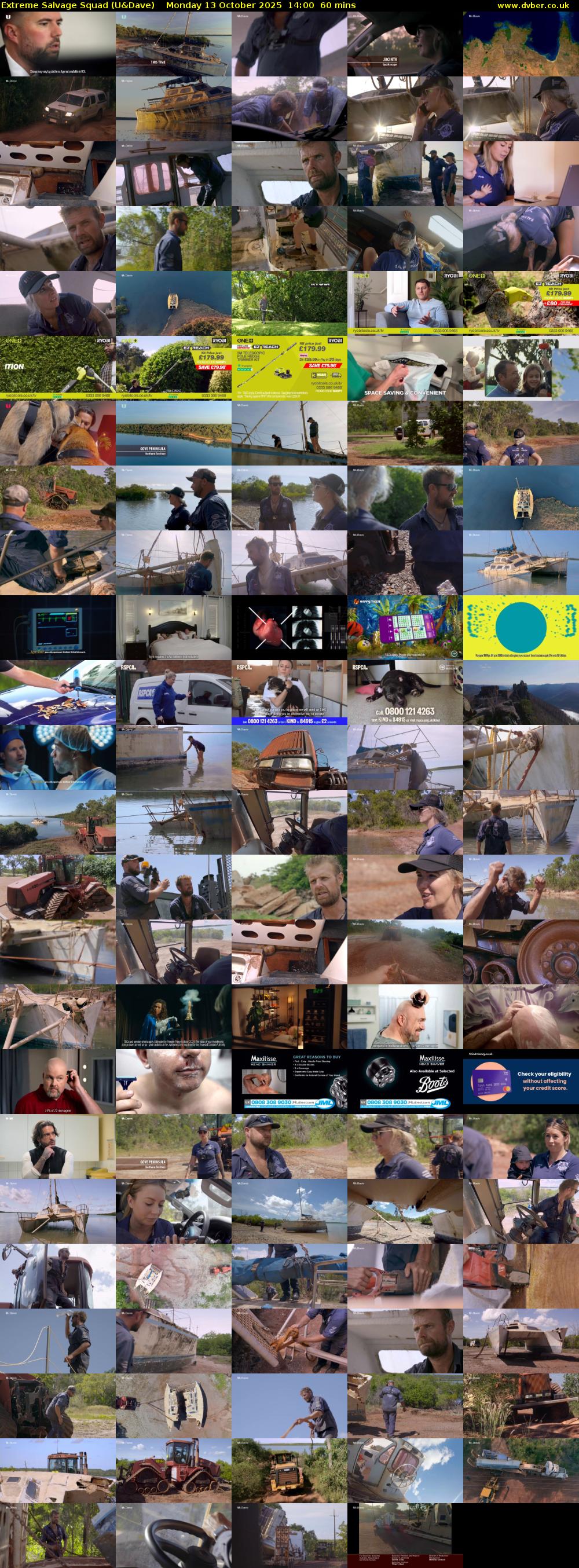 Extreme Salvage Squad (U&Dave) Monday 13 October 2025 14:00 - 15:00