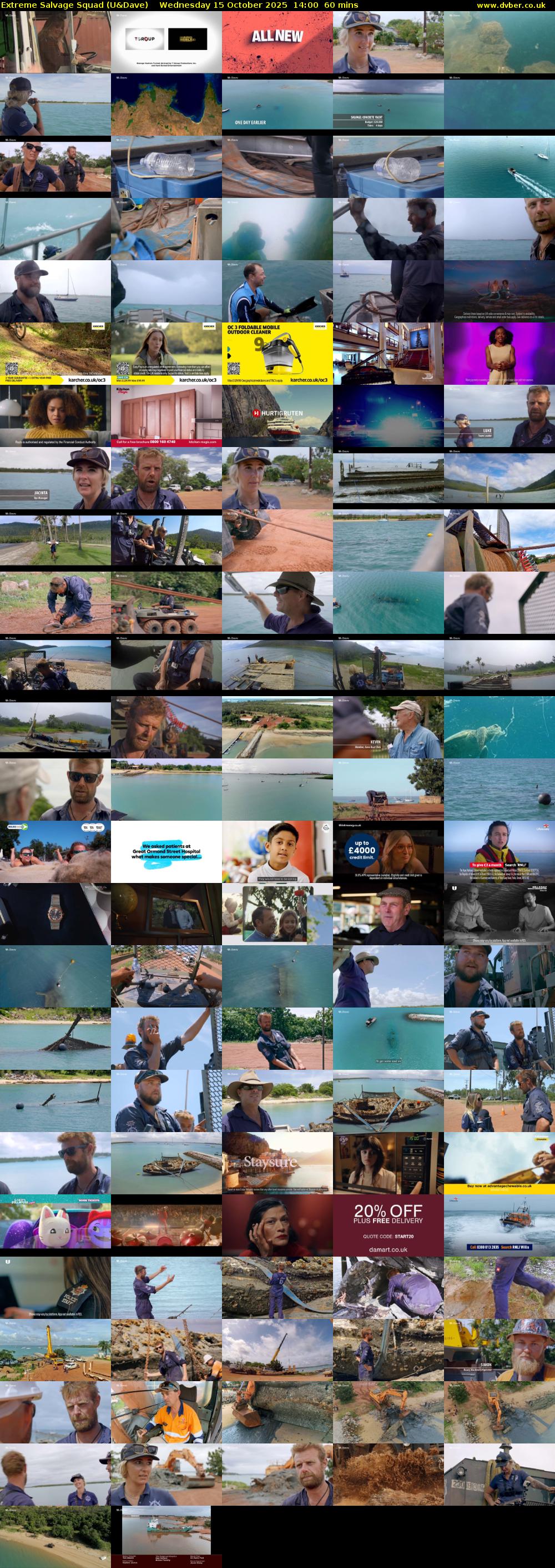 Extreme Salvage Squad (U&Dave) Wednesday 15 October 2025 14:00 - 15:00