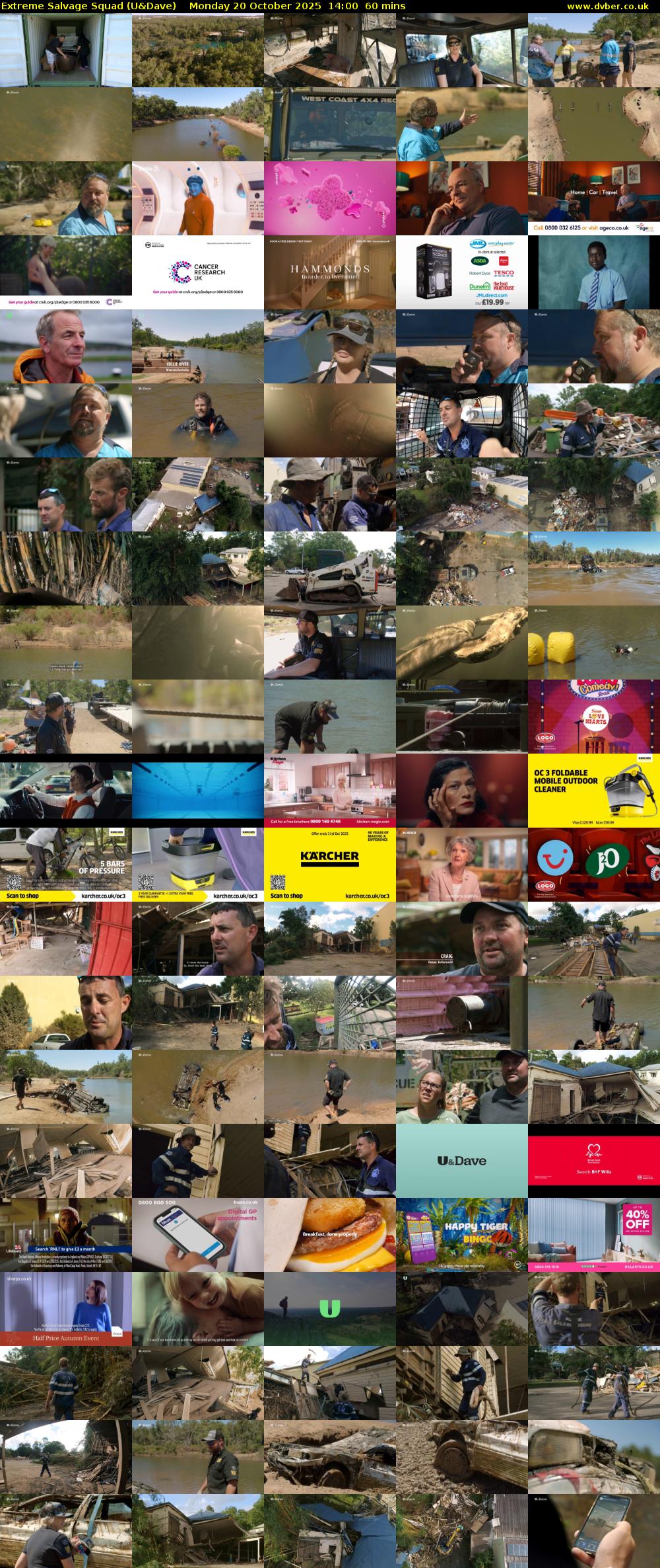 Extreme Salvage Squad (U&Dave) Monday 20 October 2025 14:00 - 15:00