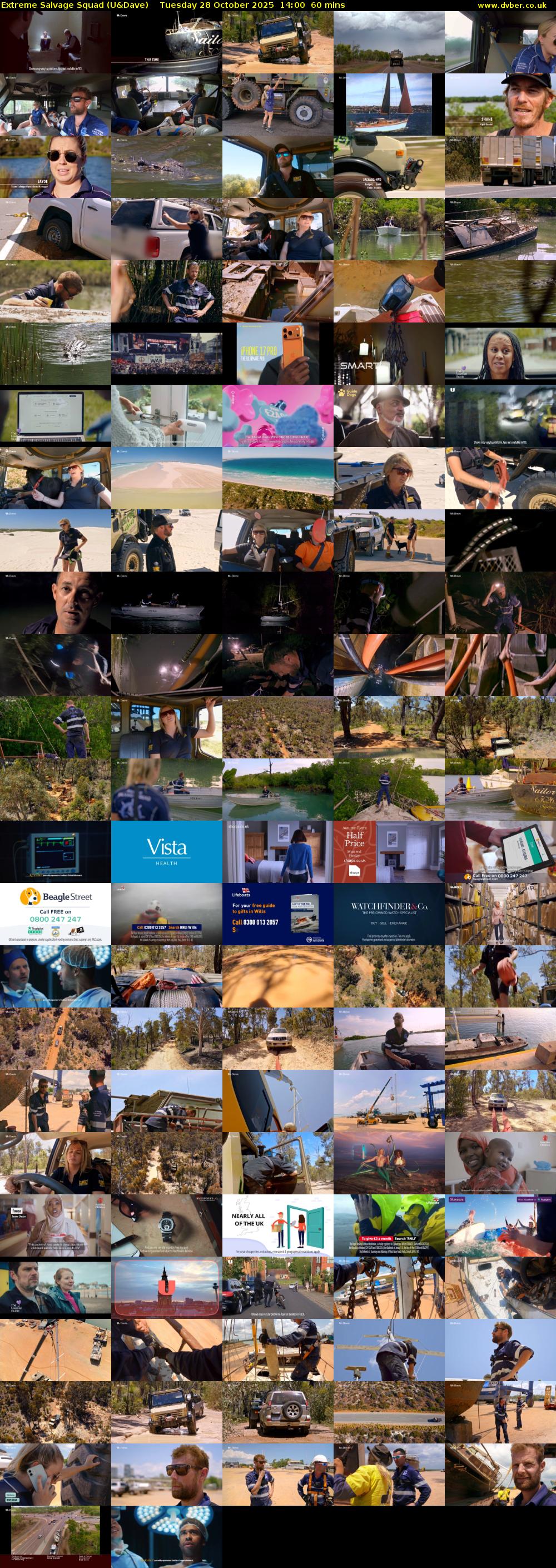 Extreme Salvage Squad (U&Dave) Tuesday 28 October 2025 14:00 - 15:00