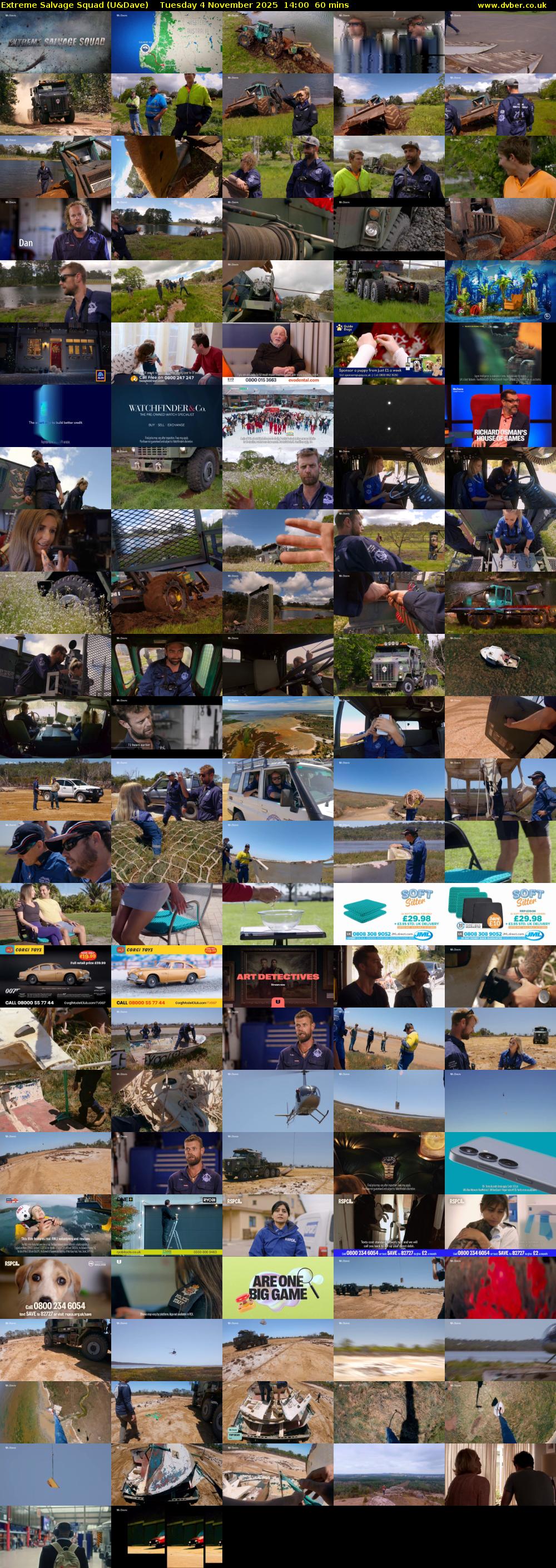 Extreme Salvage Squad (U&Dave) Tuesday 4 November 2025 14:00 - 15:00