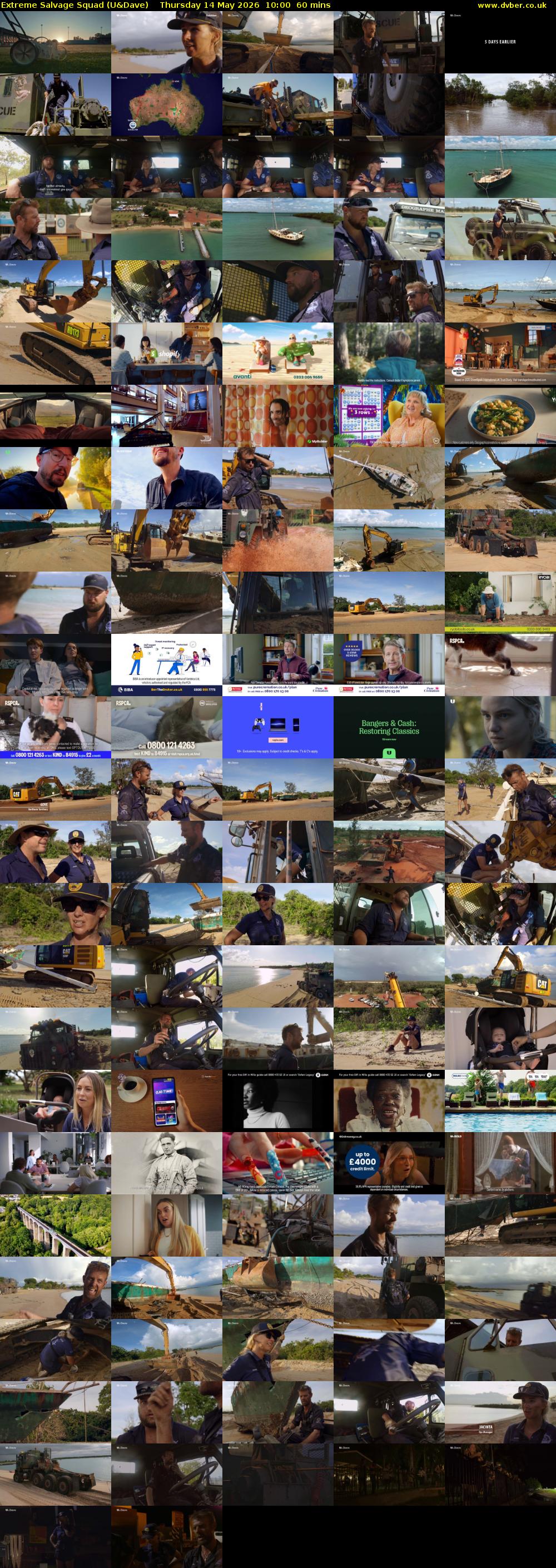 Extreme Salvage Squad (U&Dave) Thursday 14 May 2026 10:00 - 11:00
