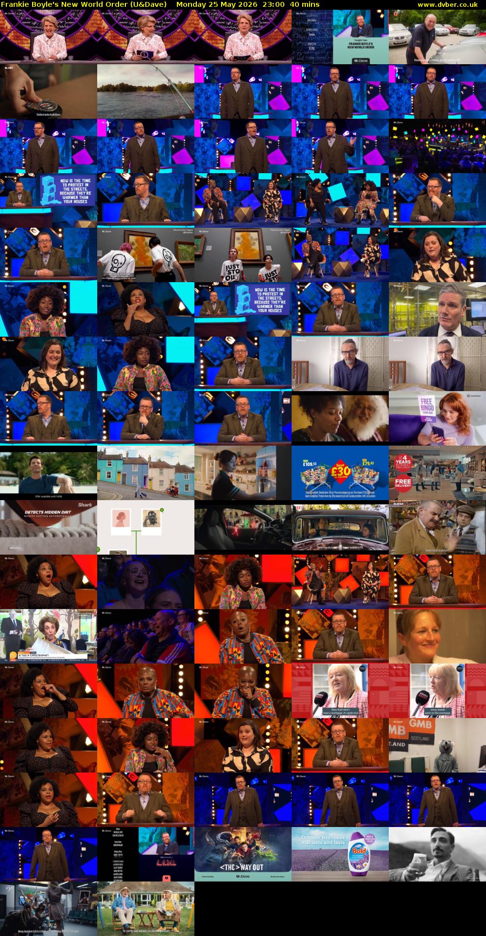 Frankie Boyle's New World Order (U&Dave) Monday 25 May 2026 23:00 - 23:40