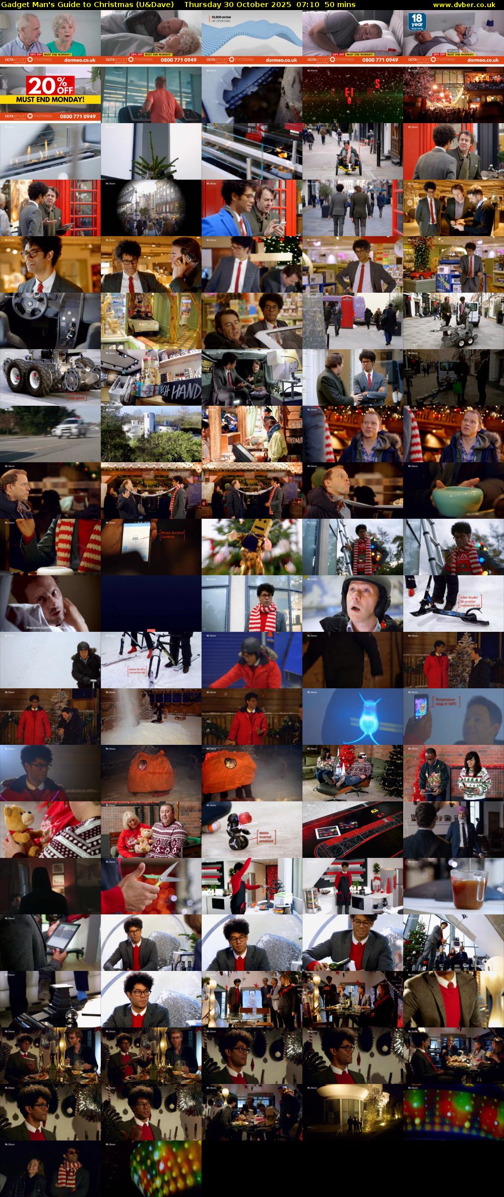 Gadget Man's Guide to Christmas (U&Dave) Thursday 30 October 2025 07:10 - 08:00