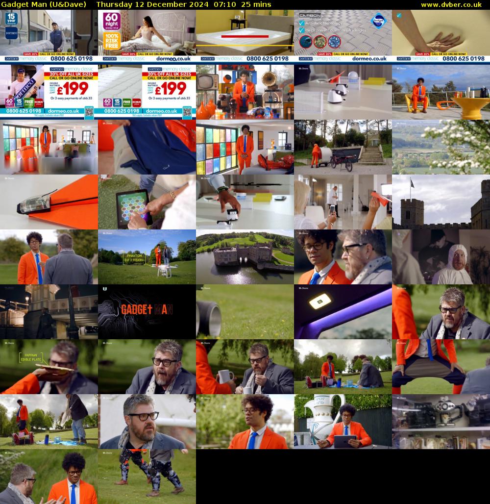 Gadget Man (U&Dave) Thursday 12 December 2024 07:10 - 07:35