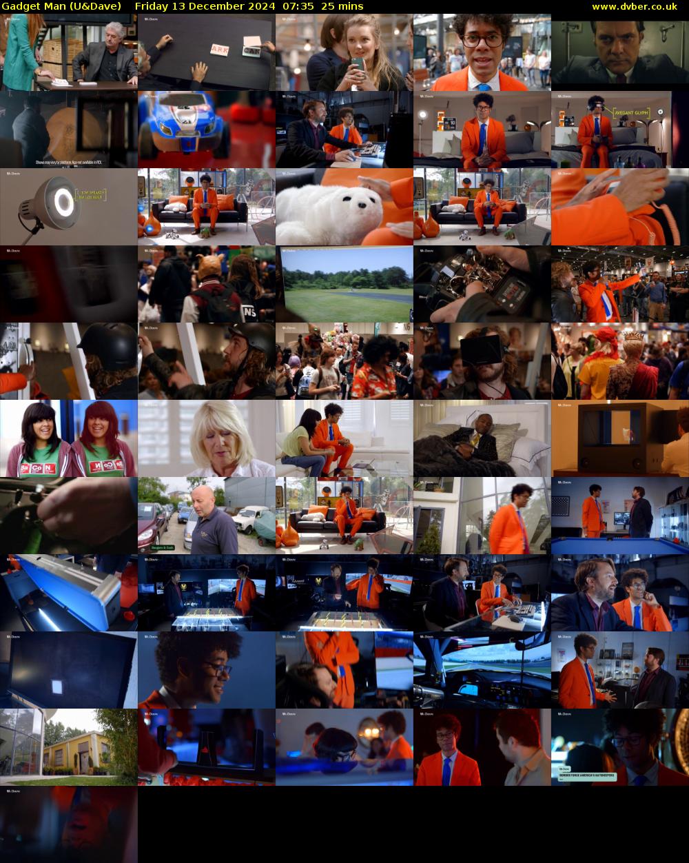 Gadget Man (U&Dave) Friday 13 December 2024 07:35 - 08:00