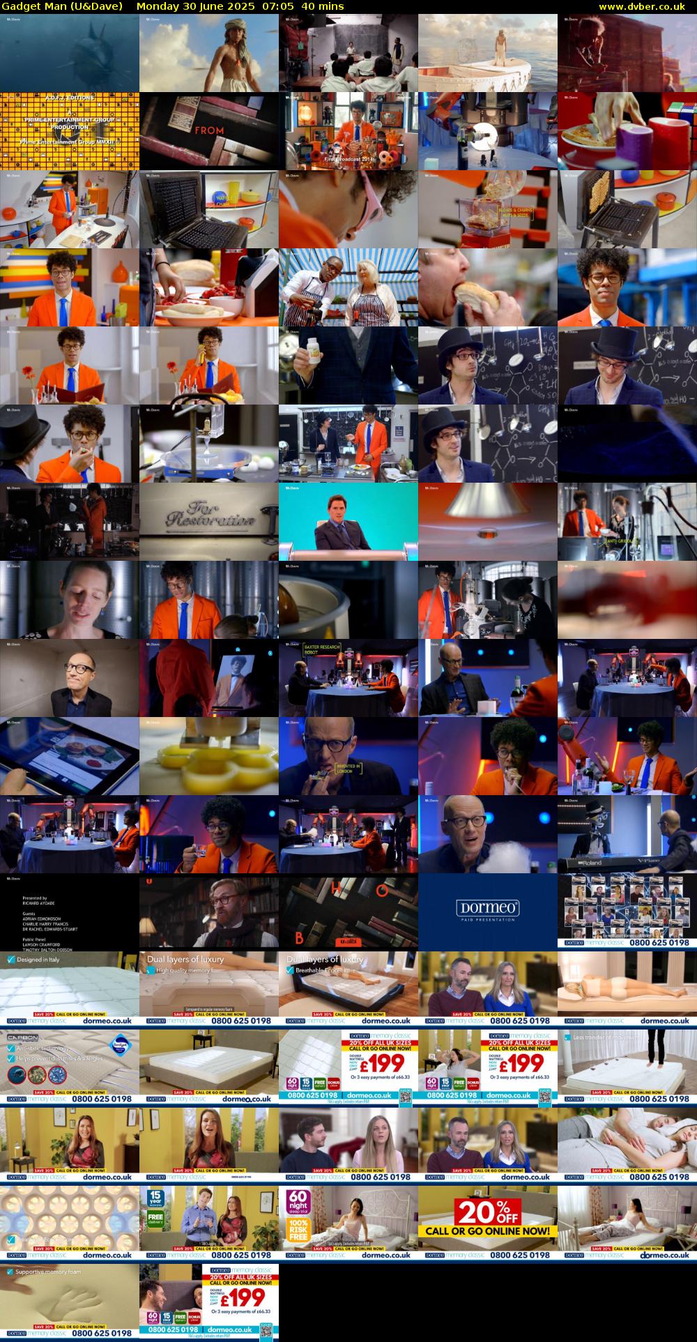 Gadget Man (U&Dave) Monday 30 June 2025 07:05 - 07:45