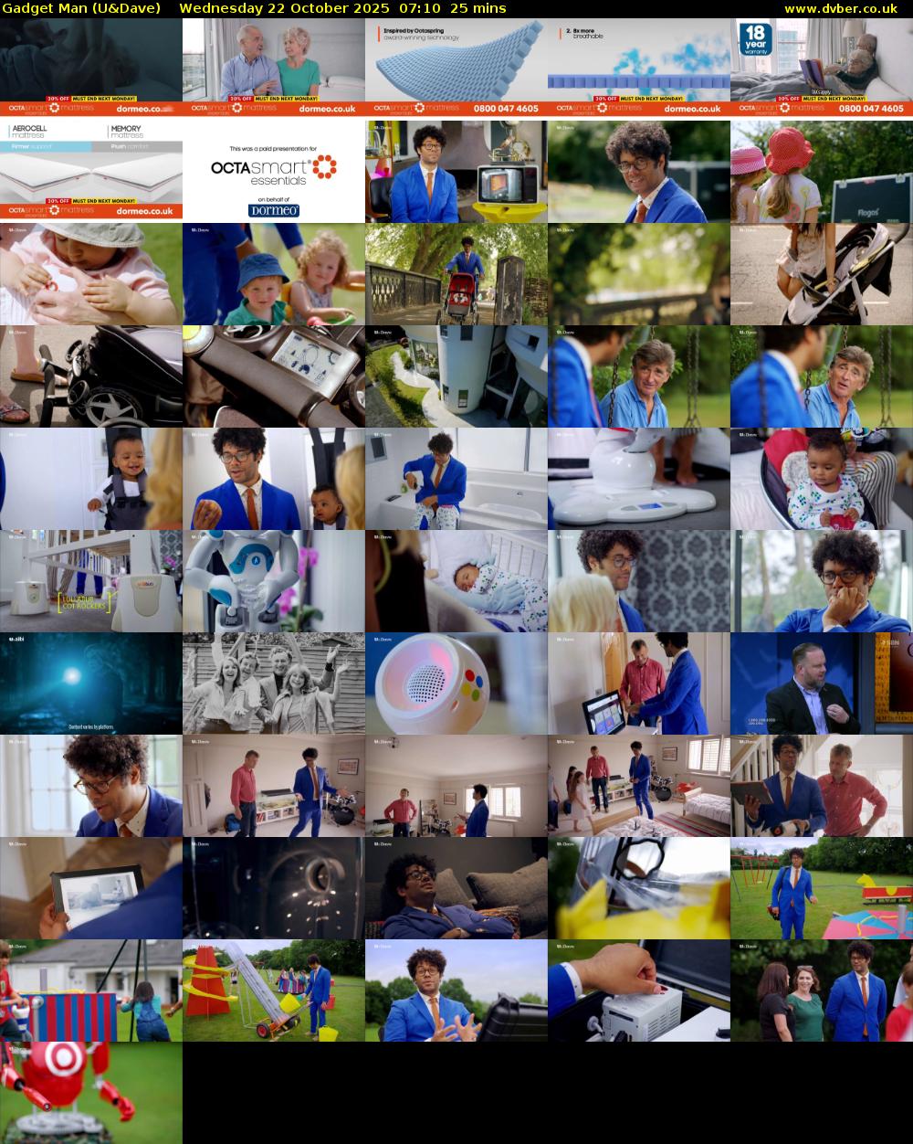 Gadget Man (U&Dave) Wednesday 22 October 2025 07:10 - 07:35