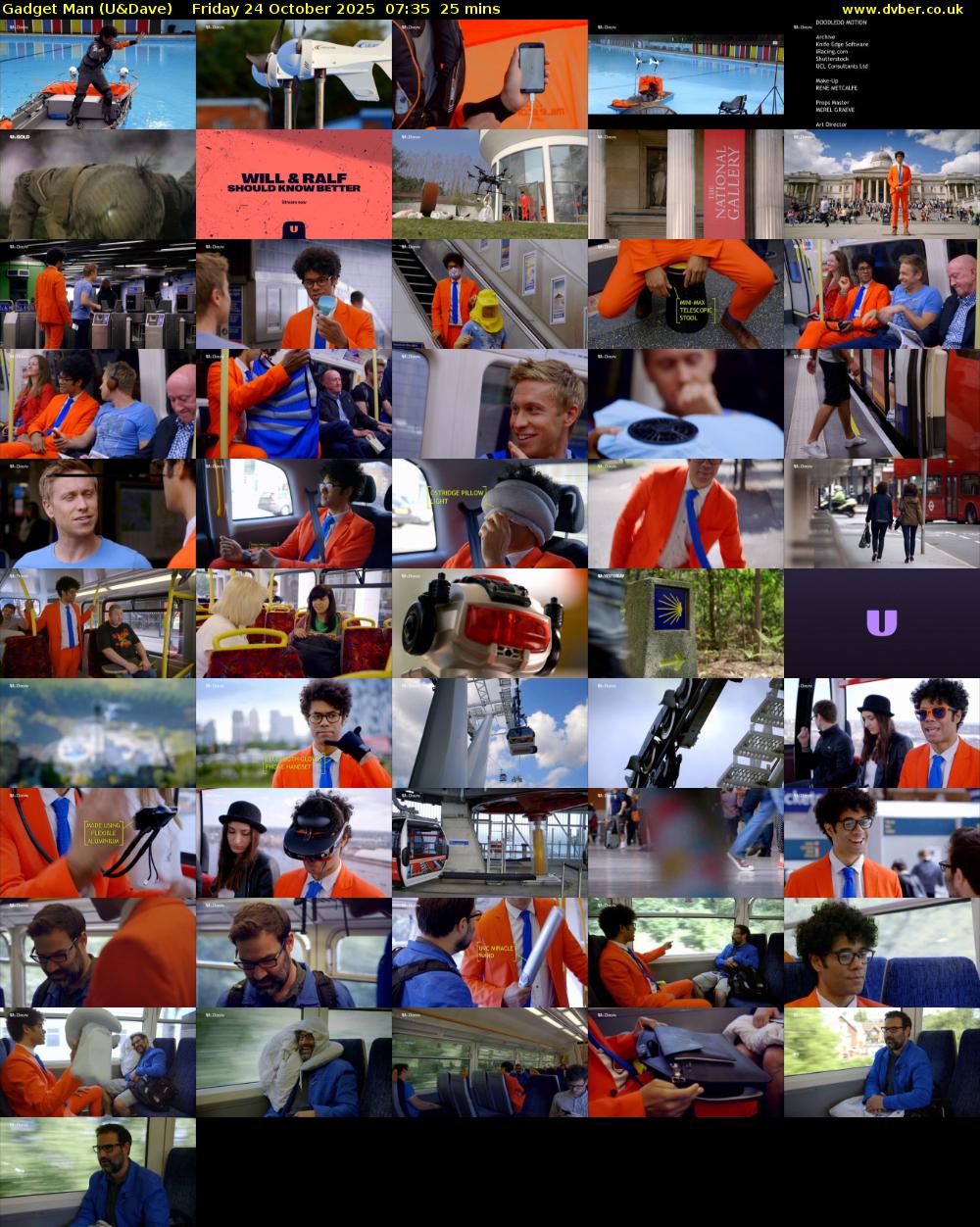 Gadget Man (U&Dave) Friday 24 October 2025 07:35 - 08:00