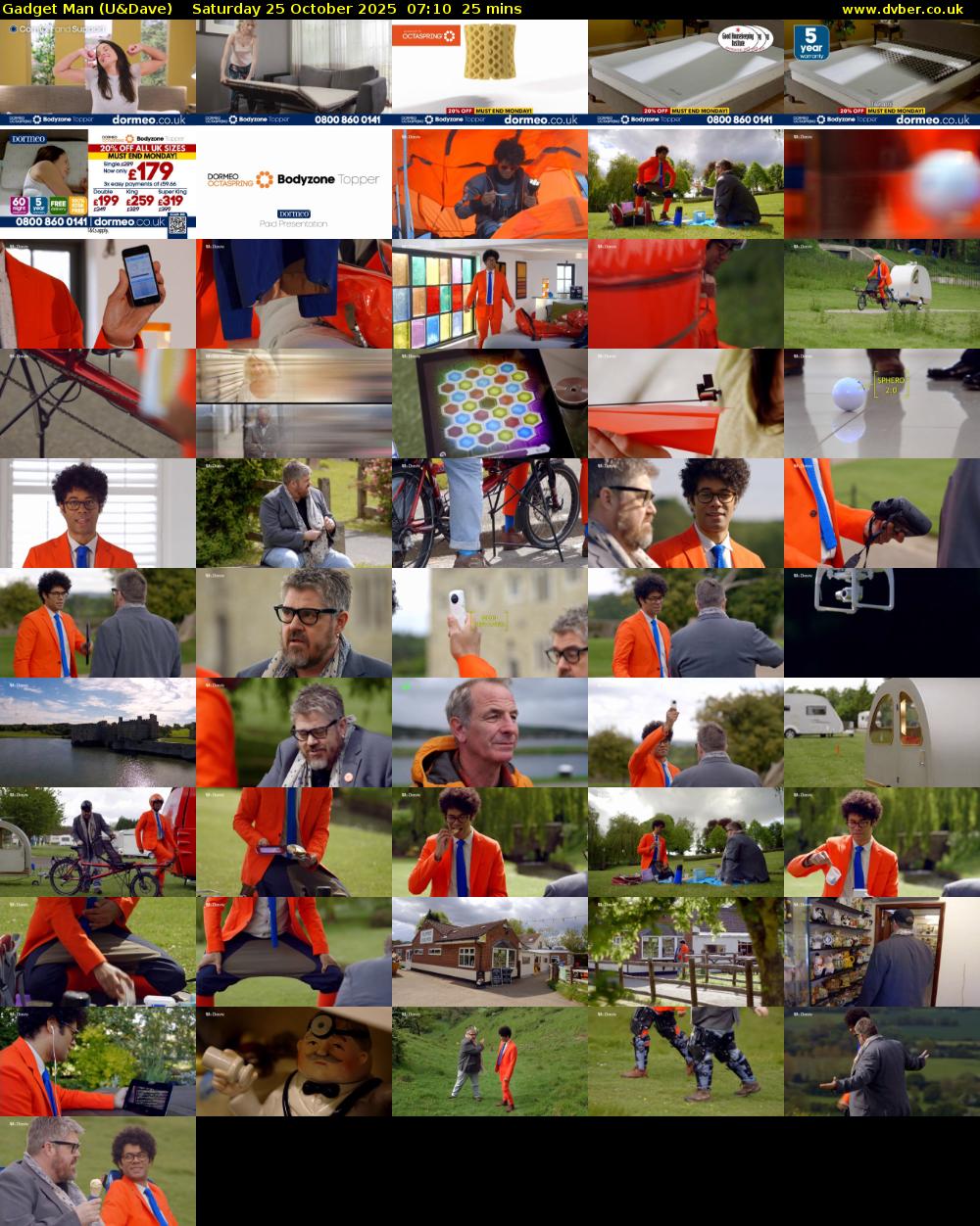 Gadget Man (U&Dave) Saturday 25 October 2025 07:10 - 07:35