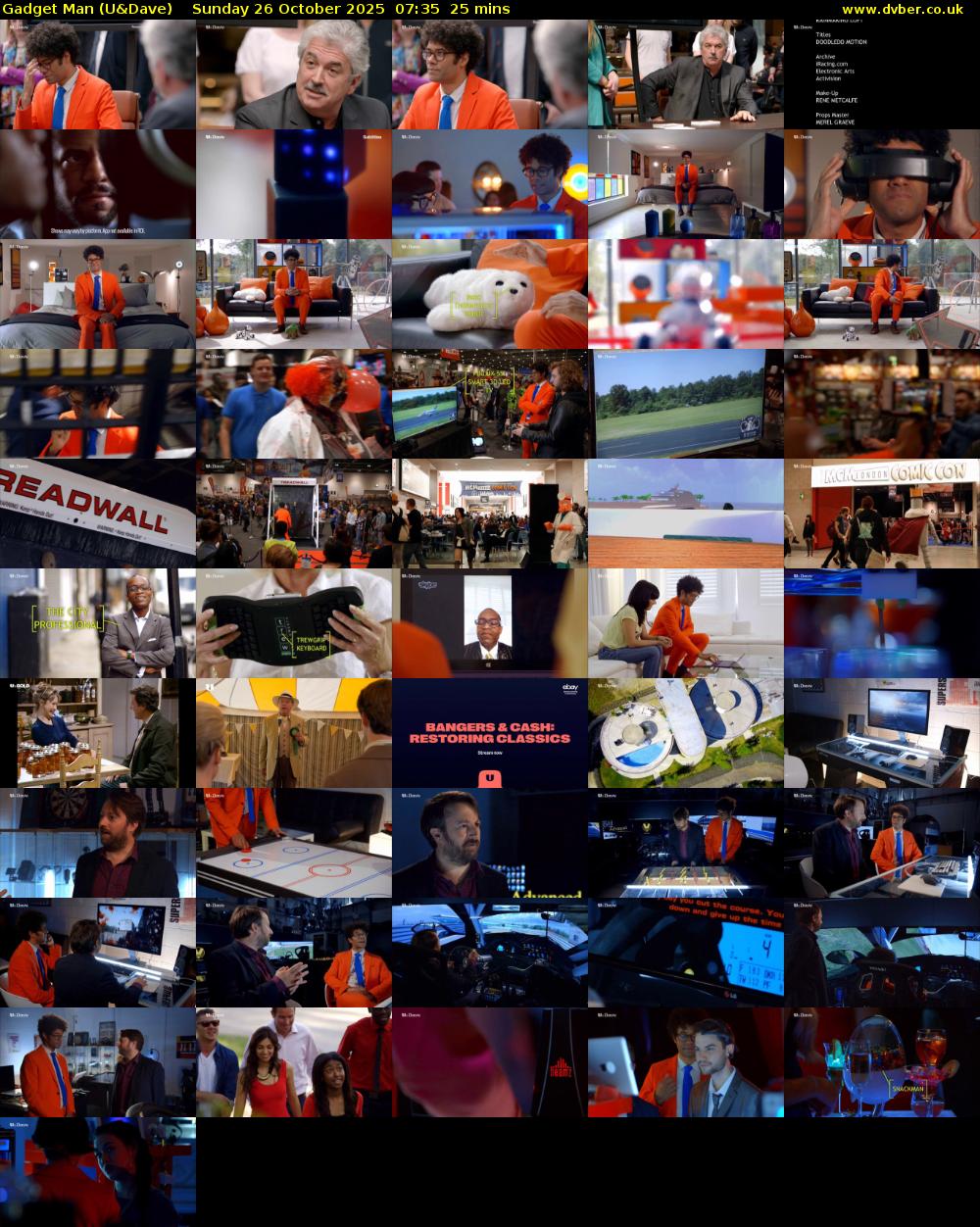 Gadget Man (U&Dave) Sunday 26 October 2025 07:35 - 08:00