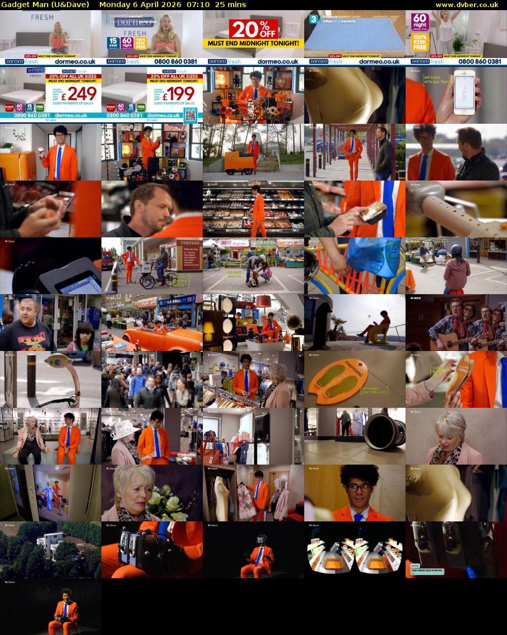 Gadget Man (U&Dave) Monday 6 April 2026 07:10 - 07:35