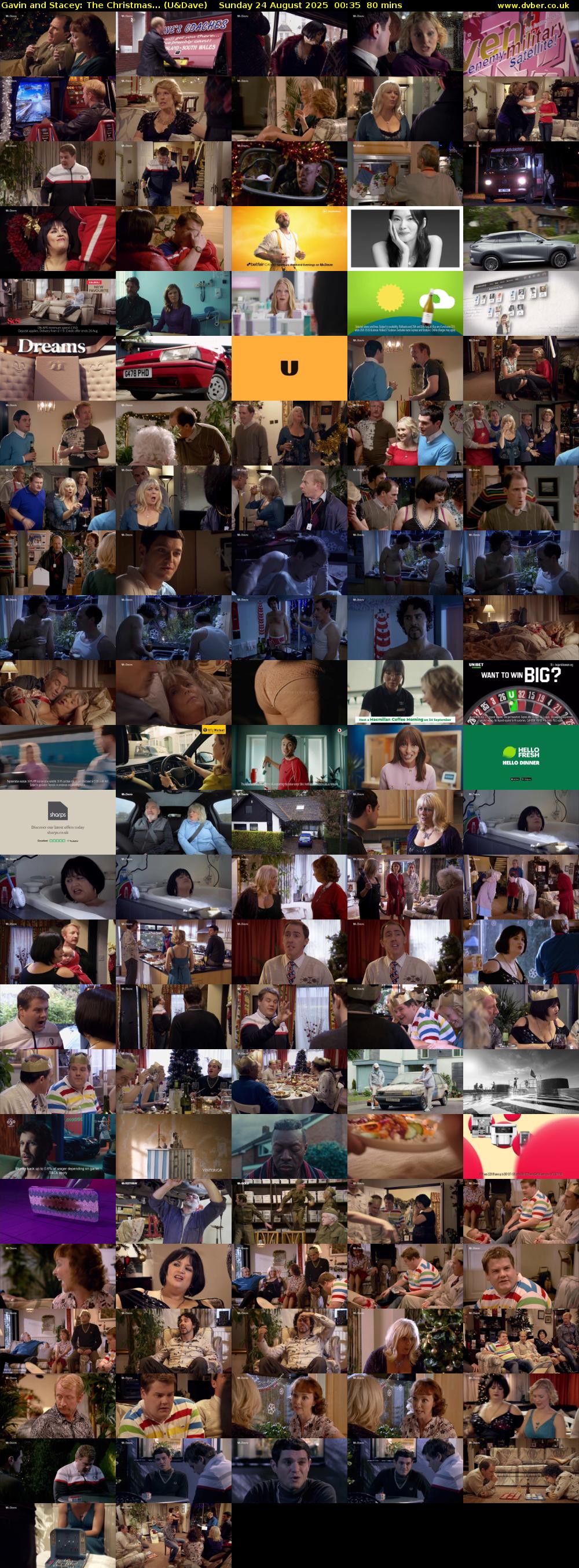 Gavin and Stacey: The Christmas... (U&Dave) Sunday 24 August 2025 00:35 - 01:55