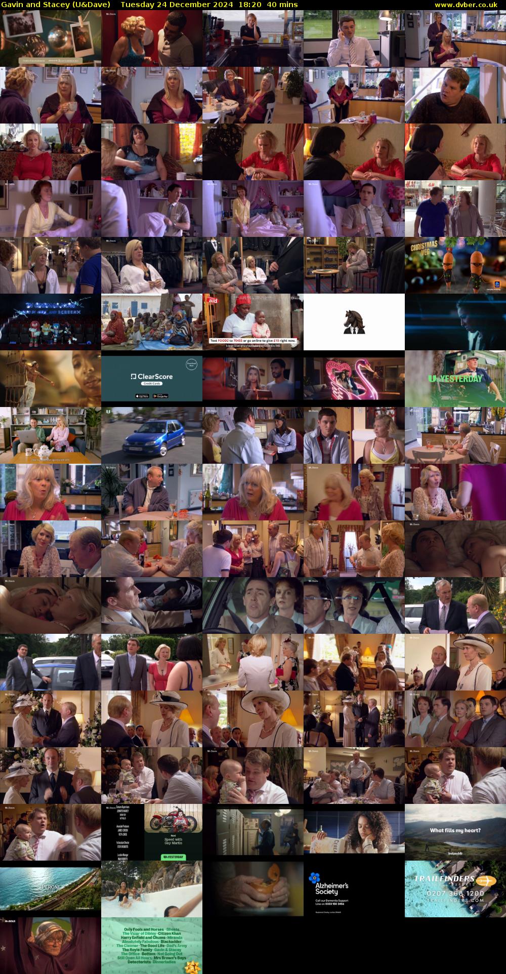 Gavin and Stacey (U&Dave) Tuesday 24 December 2024 18:20 - 19:00