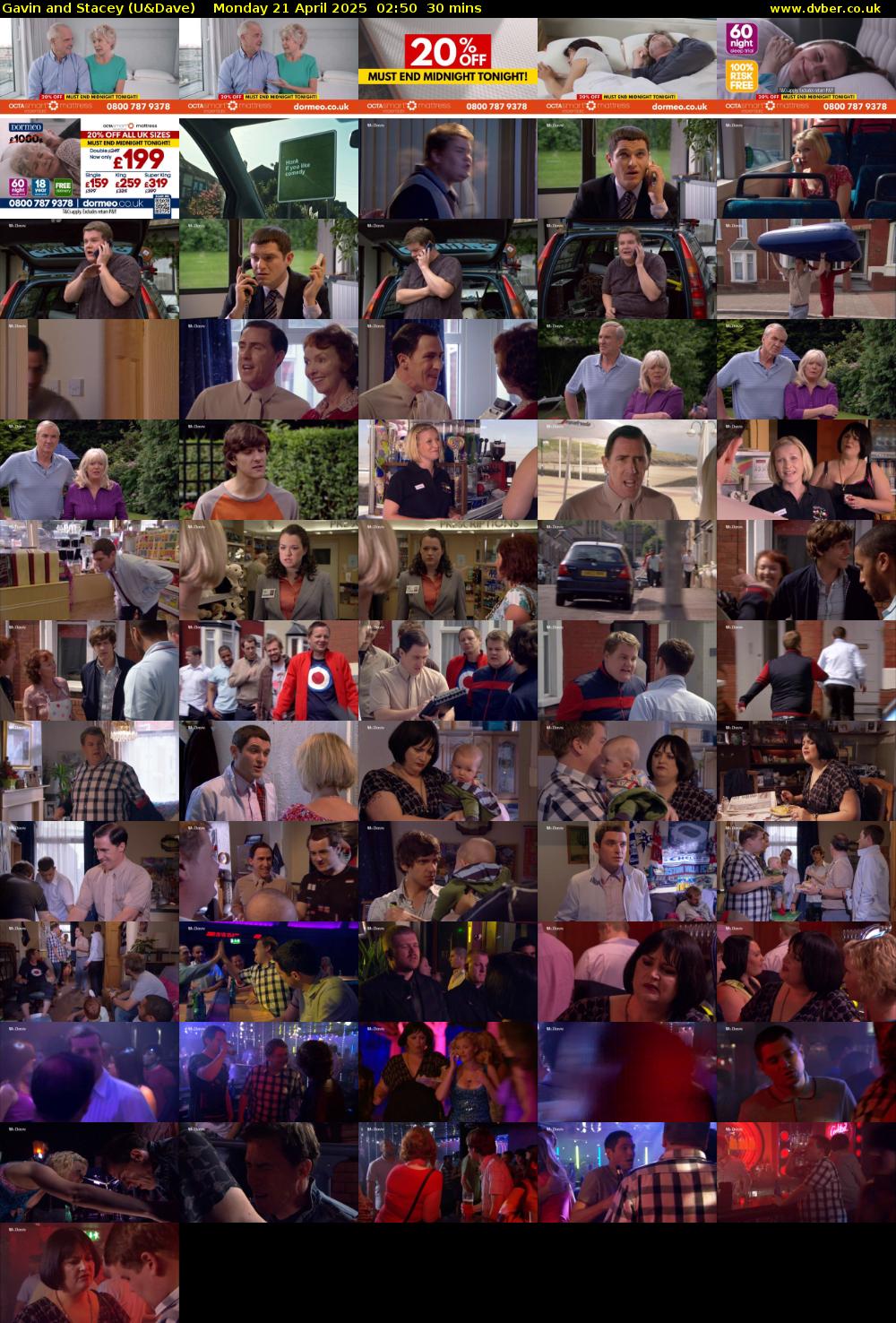 Gavin and Stacey (U&Dave) Monday 21 April 2025 02:50 - 03:20
