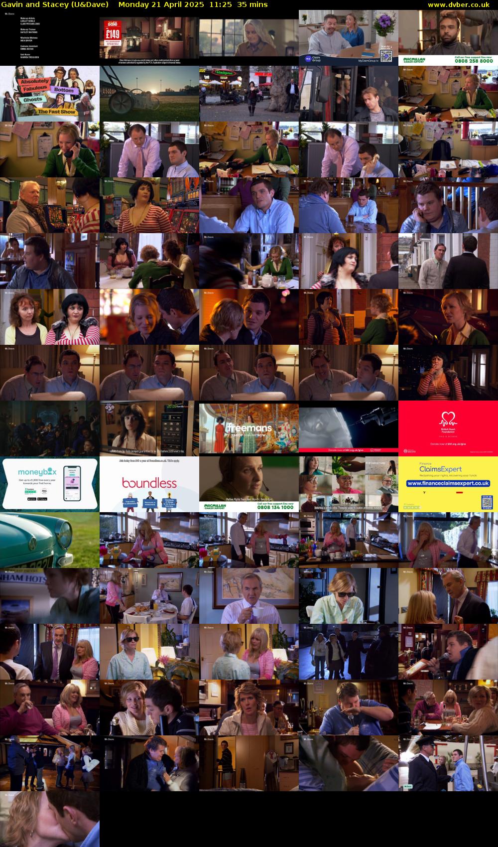 Gavin and Stacey (U&Dave) Monday 21 April 2025 11:25 - 12:00