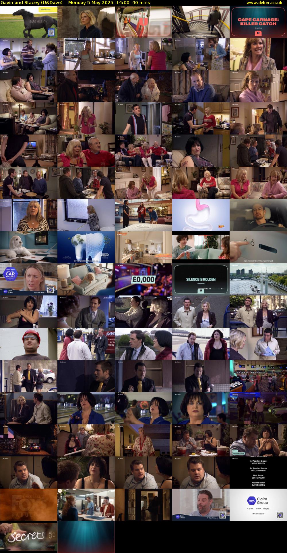 Gavin and Stacey (U&Dave) Monday 5 May 2025 14:00 - 14:40